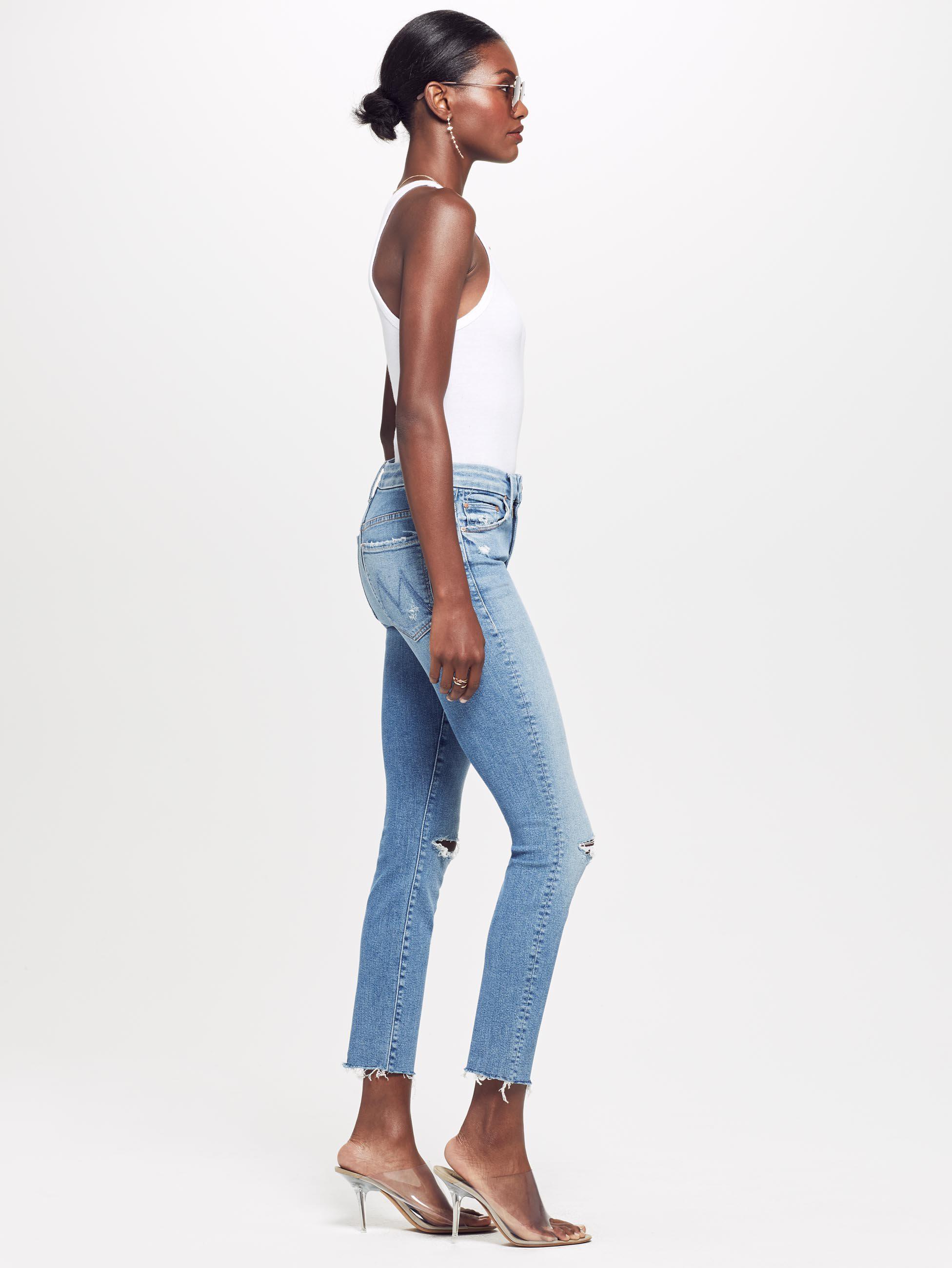 High Waisted Looker Ankle Fray Shoot To 