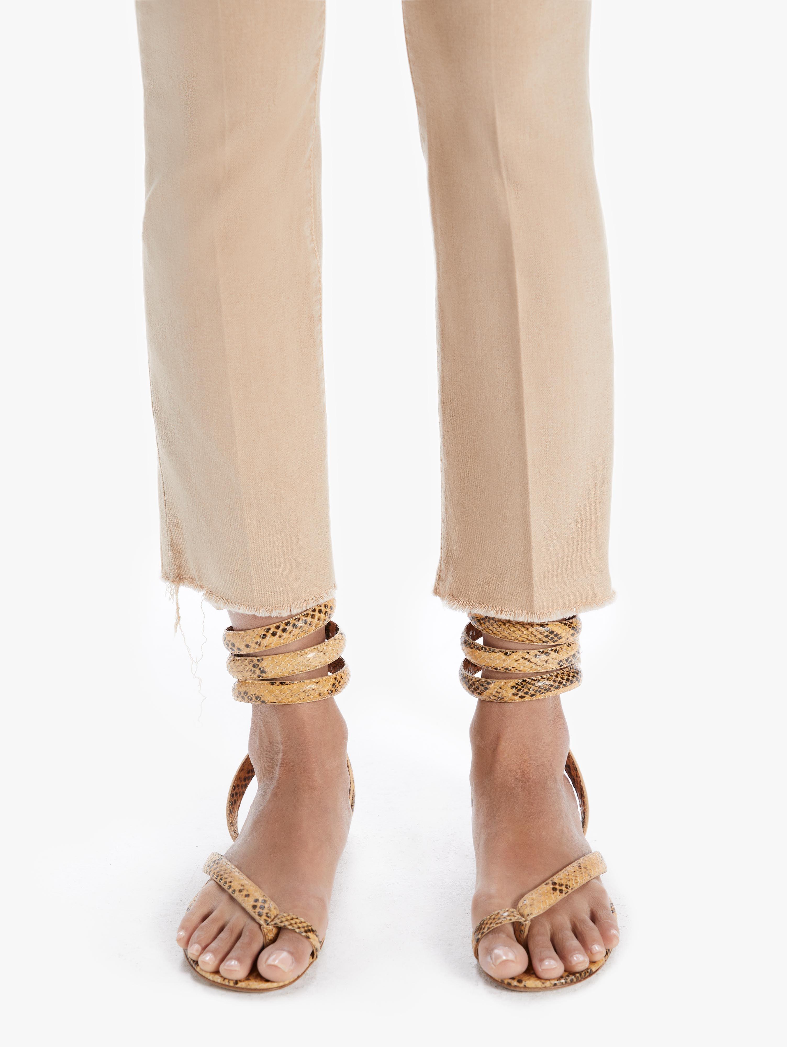 Mother The Insider Ankle Fray in Natural | Lyst