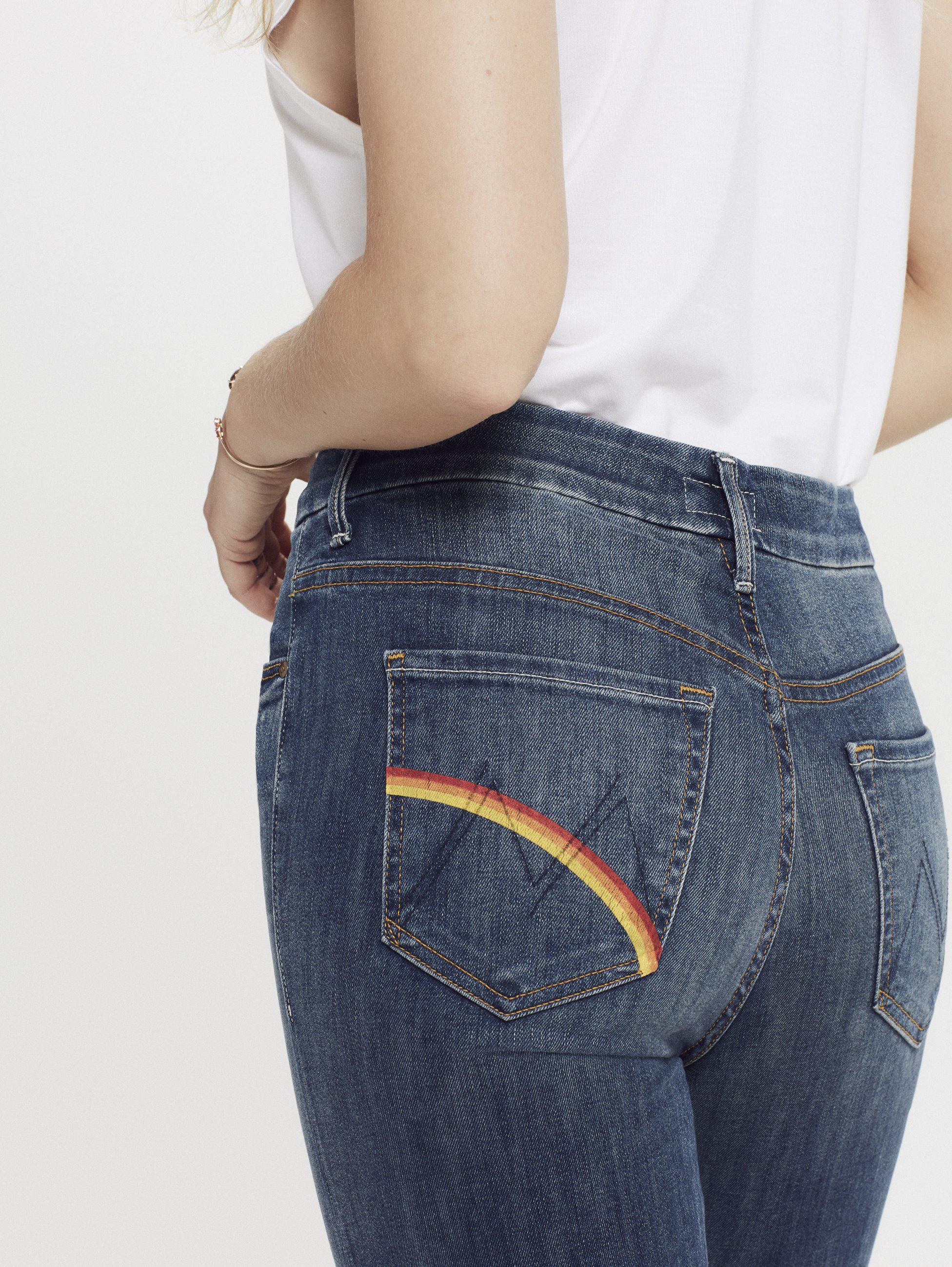 mother jeans rainbow