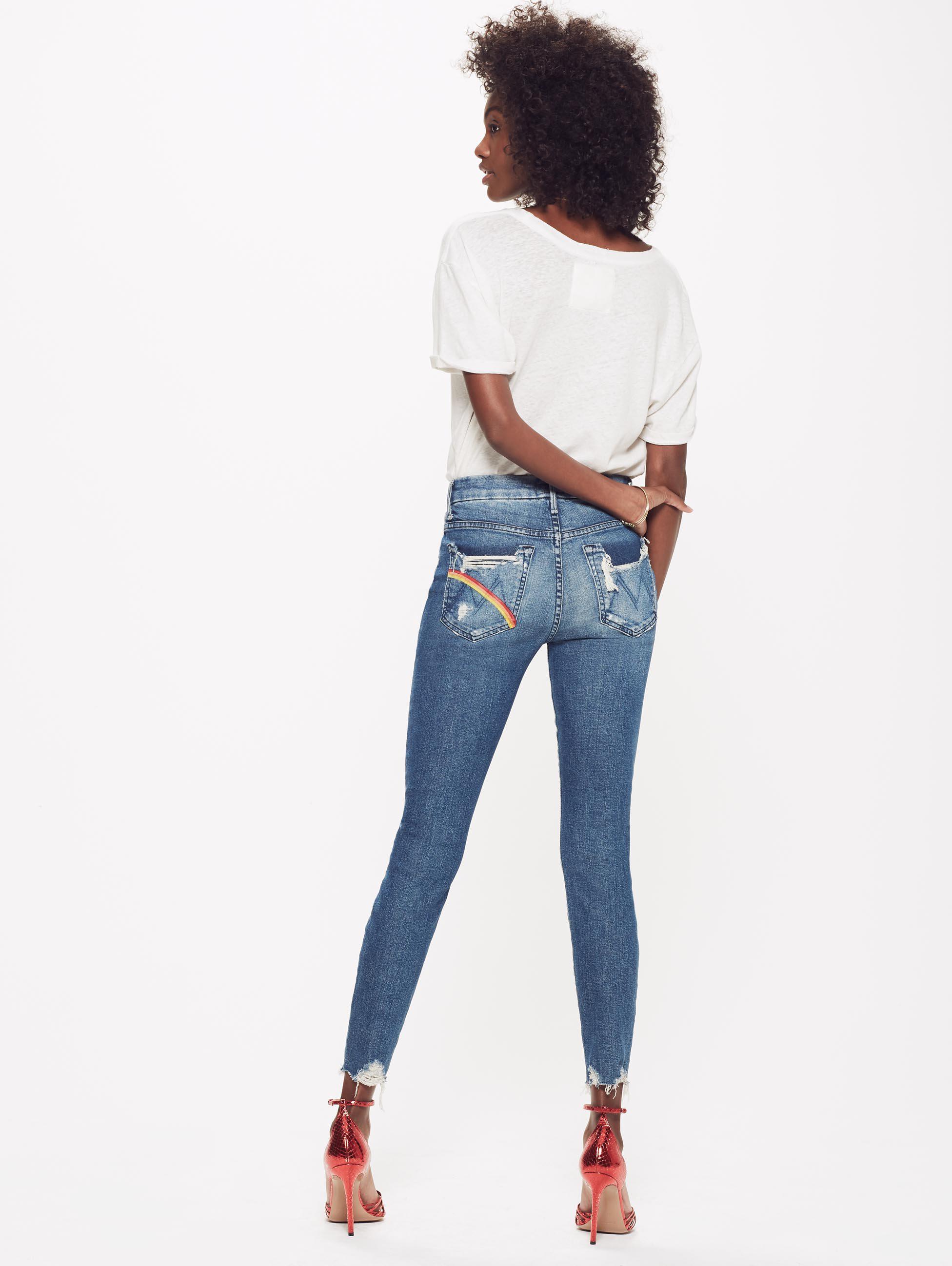 mother jeans high waisted