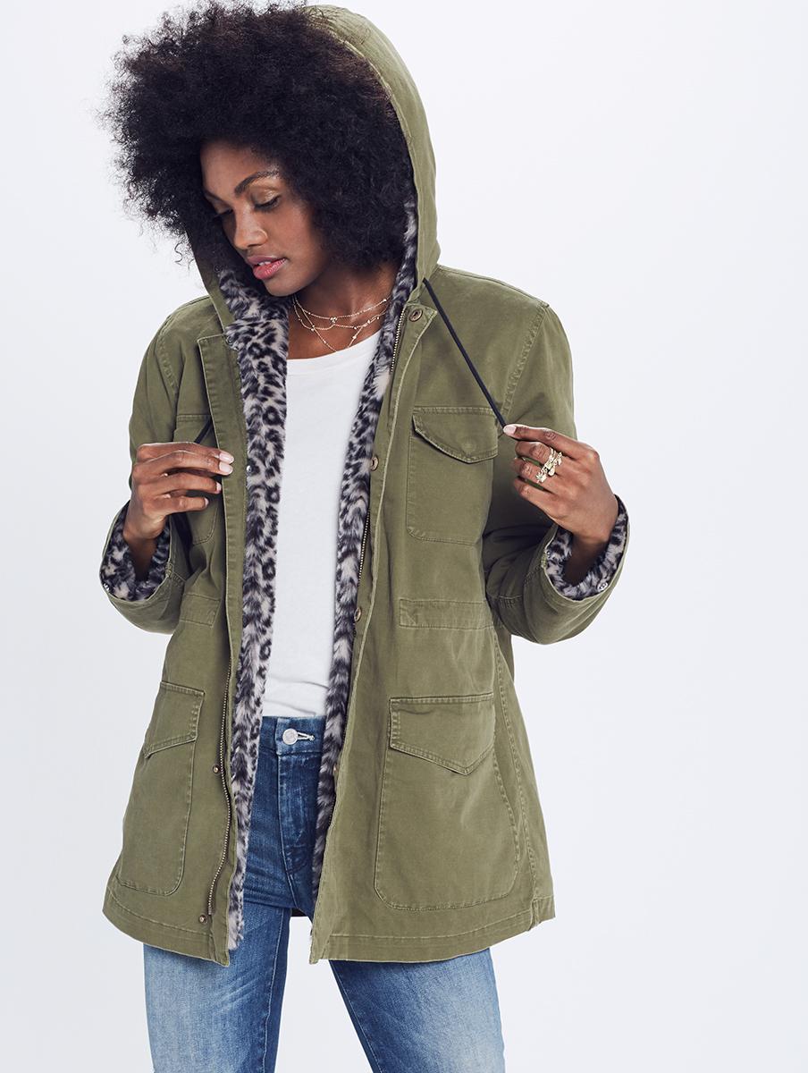 Mother Long Drawn Jacket in Green | Lyst