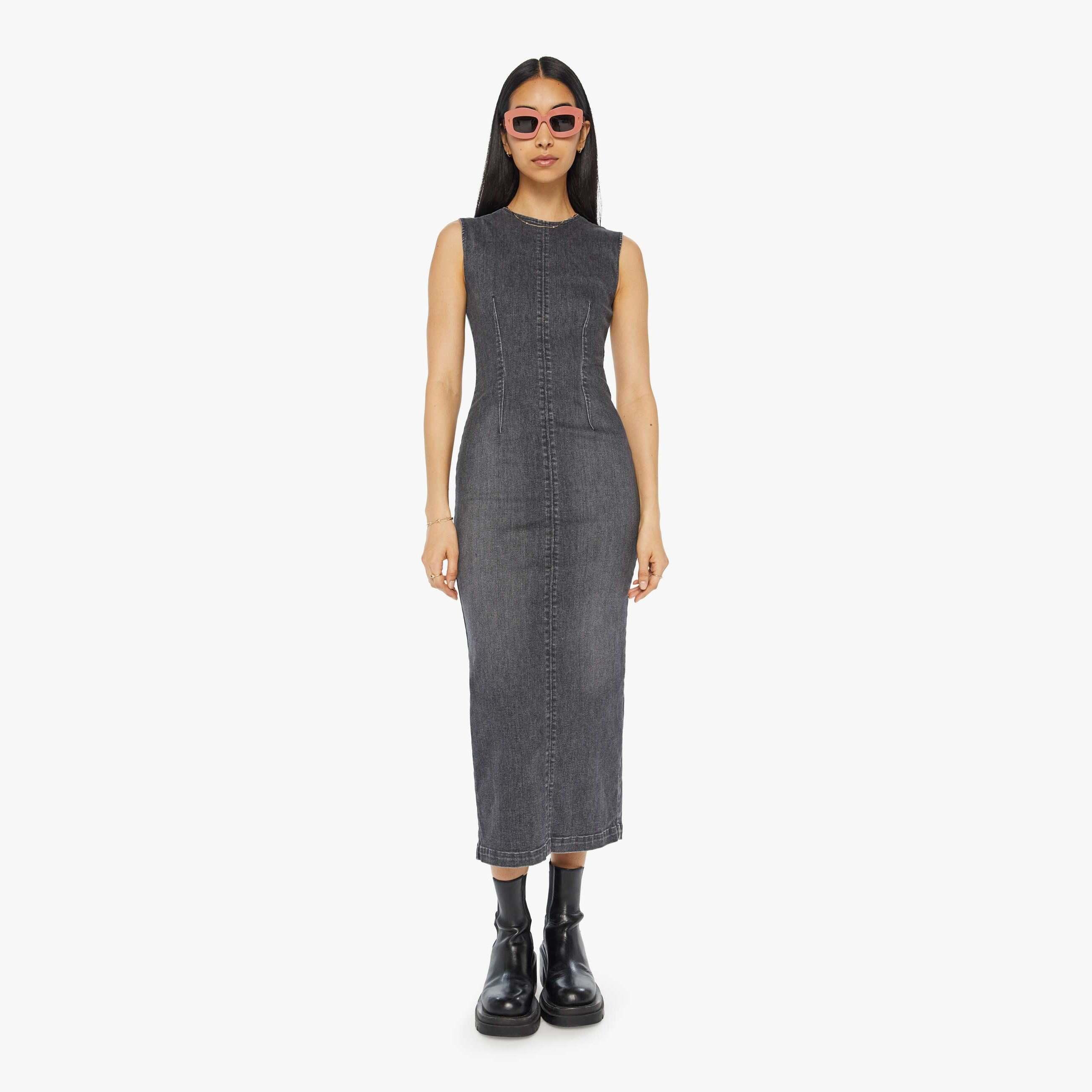 Mother The Swerve Dress Up in Blue | Lyst UK