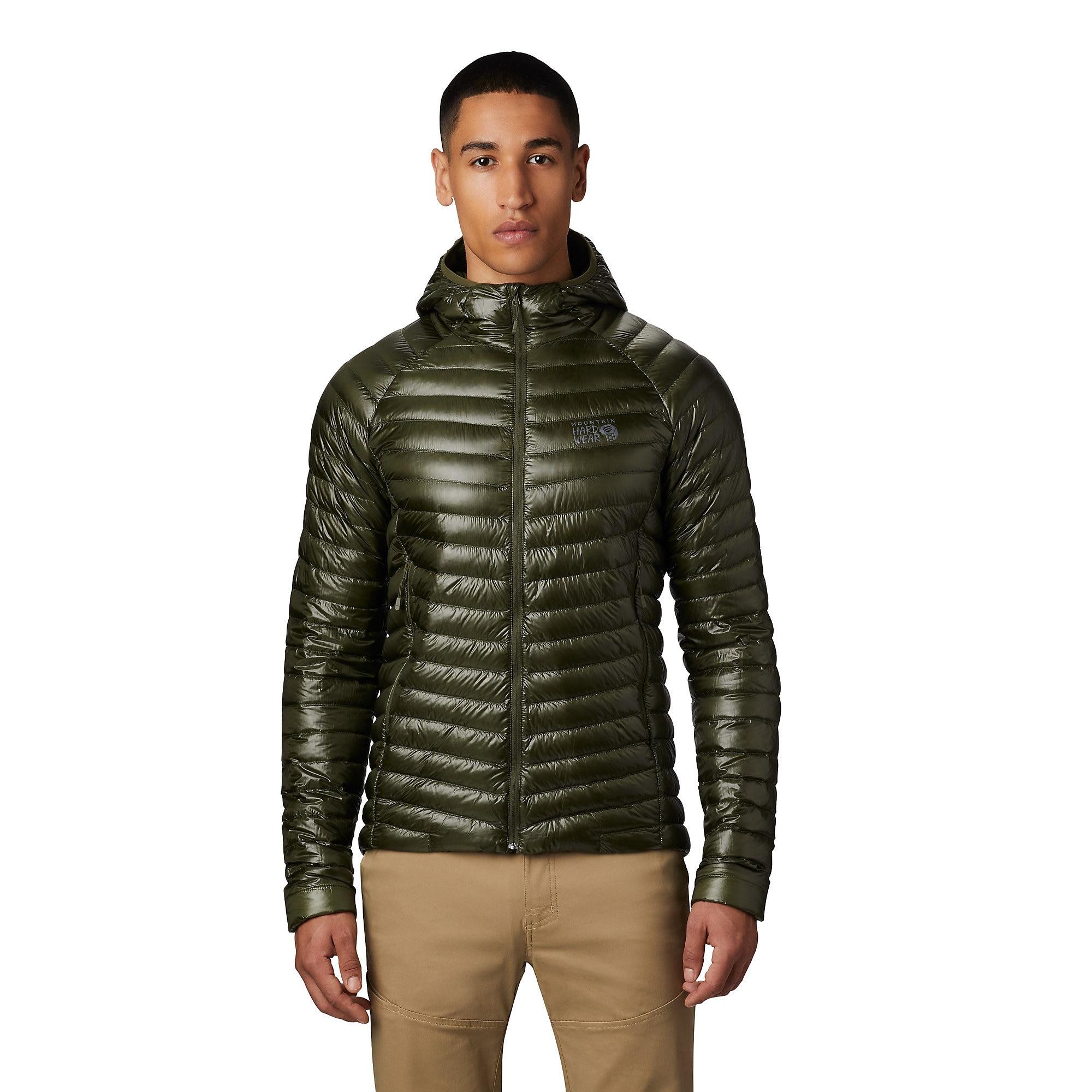 Mountain Hardwear Ghost Whisperer 2 Hooded Down Jacket in Dark Army ...