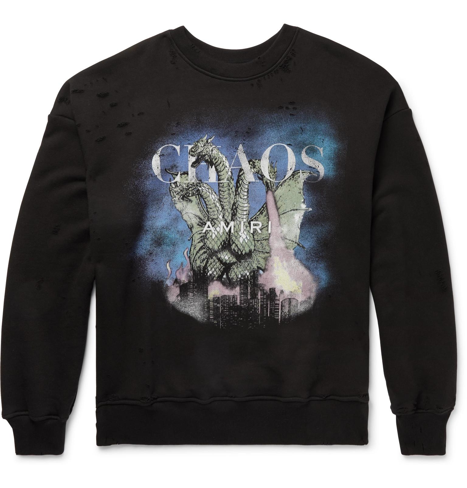 Amiri Chaos Sweatshirt in Black for Men | Lyst