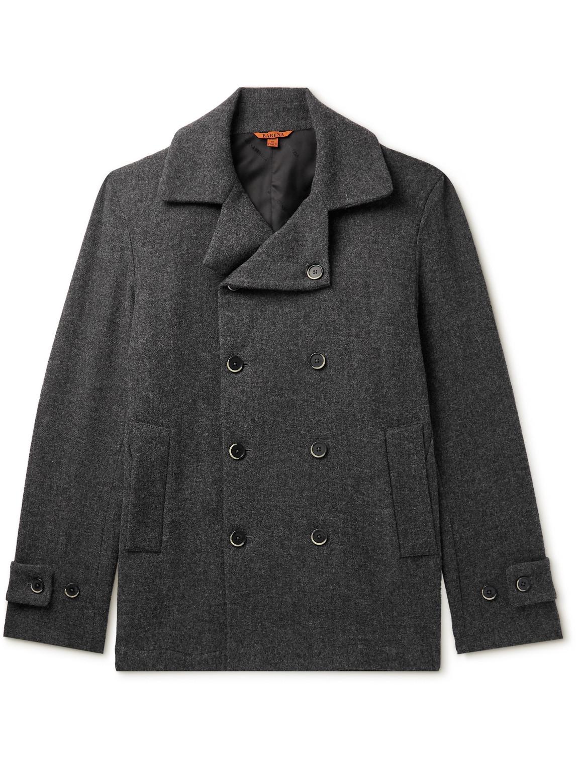 Barena Fondaco Double-breasted Wool-blend Coat in Gray (Black) for Men ...