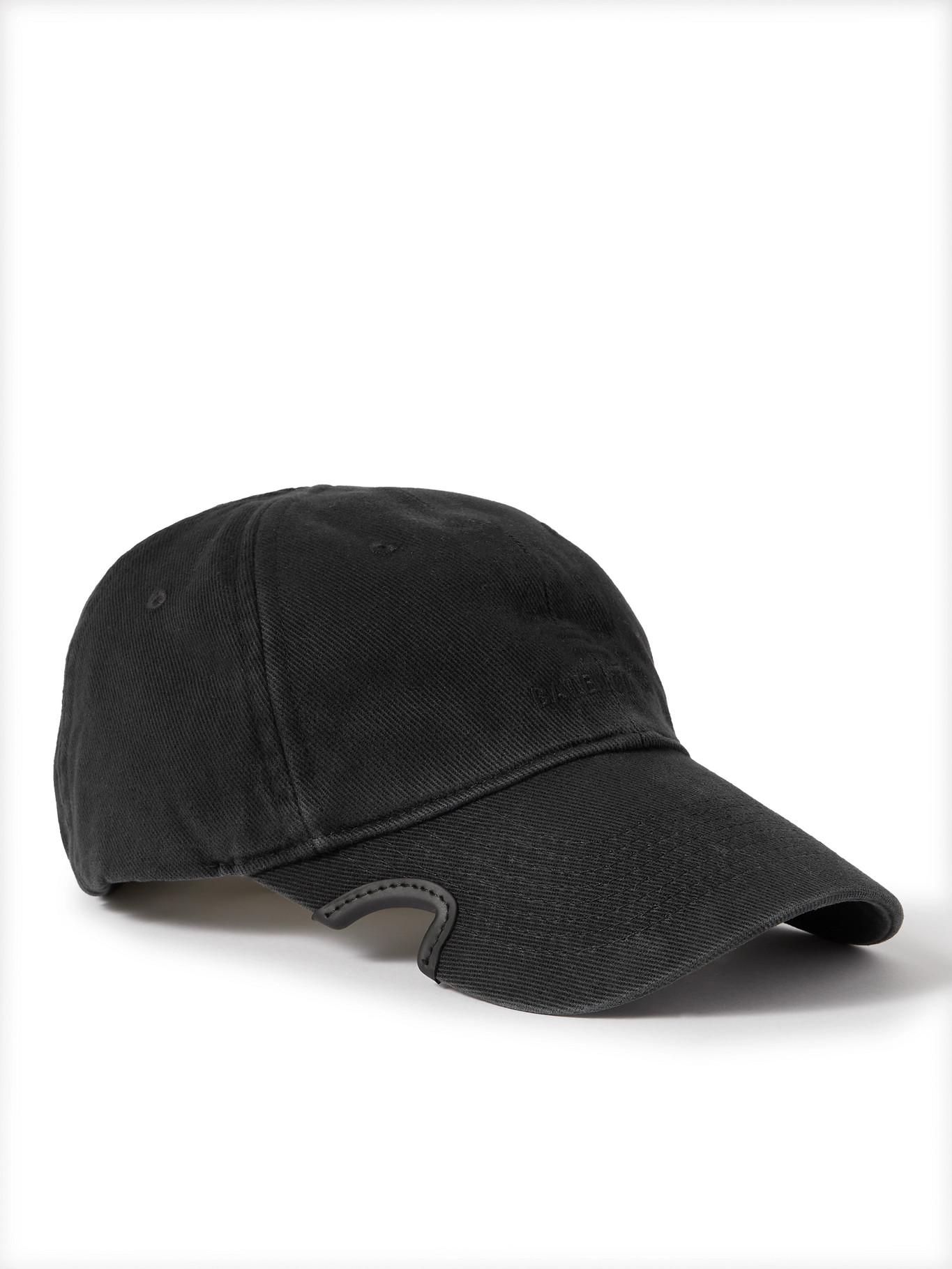 Balenciaga Cutaway Logo-embroidered Cotton-twill Baseball Cap in Black for  Men | Lyst
