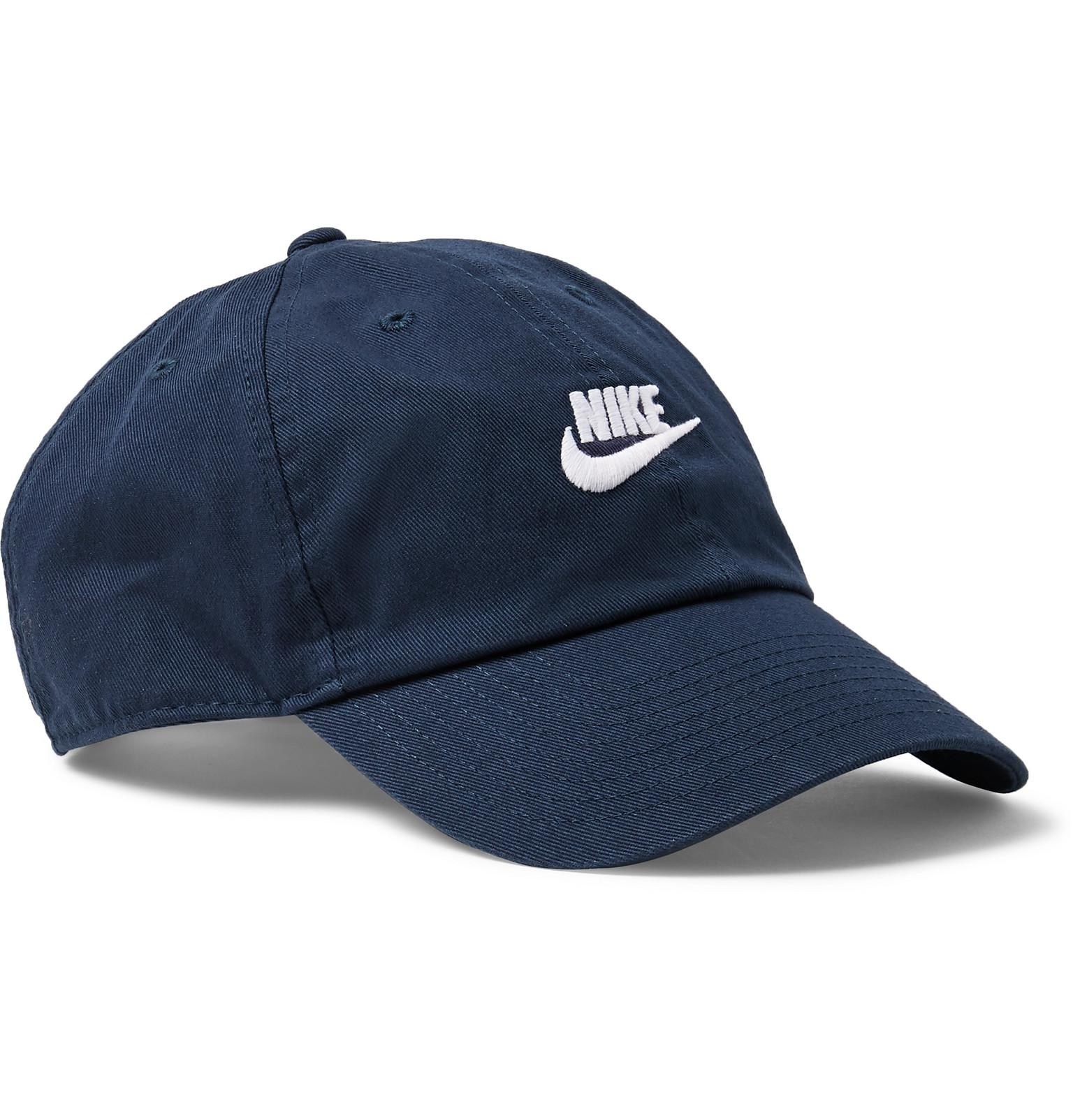 navy blue nike cap