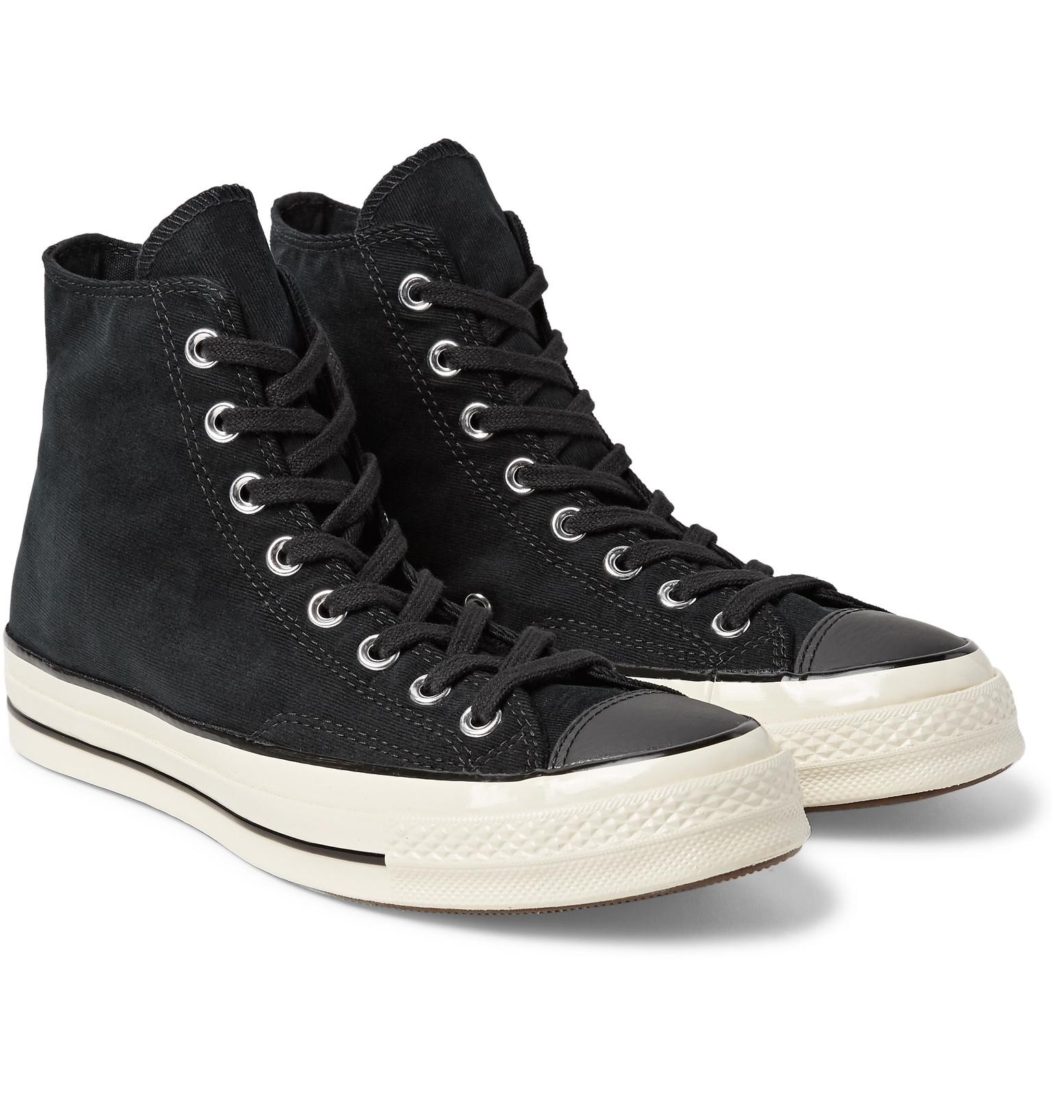 corduroy high top converse