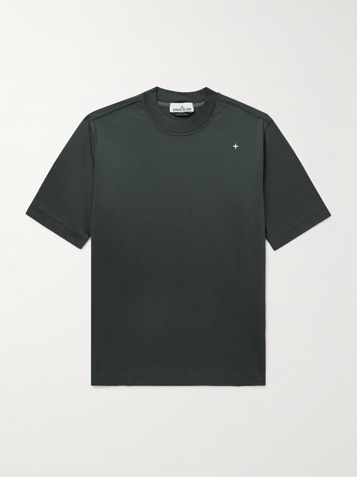 Stone island embroidered t shirt deals