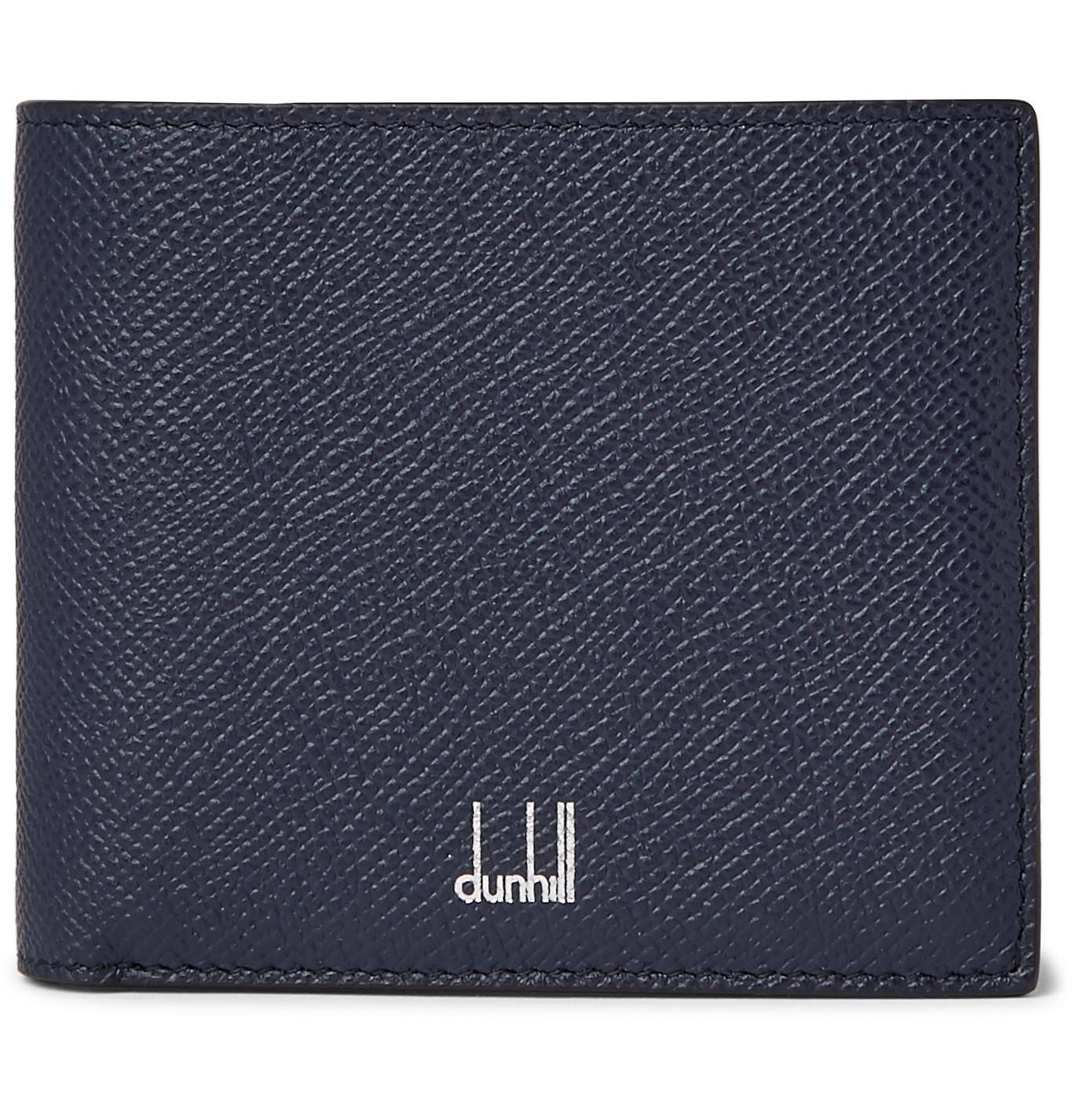 Dunhill Full-grain Leather Billfold Wallet in Blue for Men - Lyst