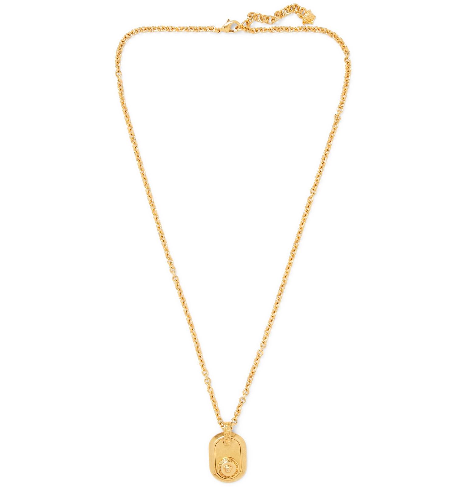versace logo pendant