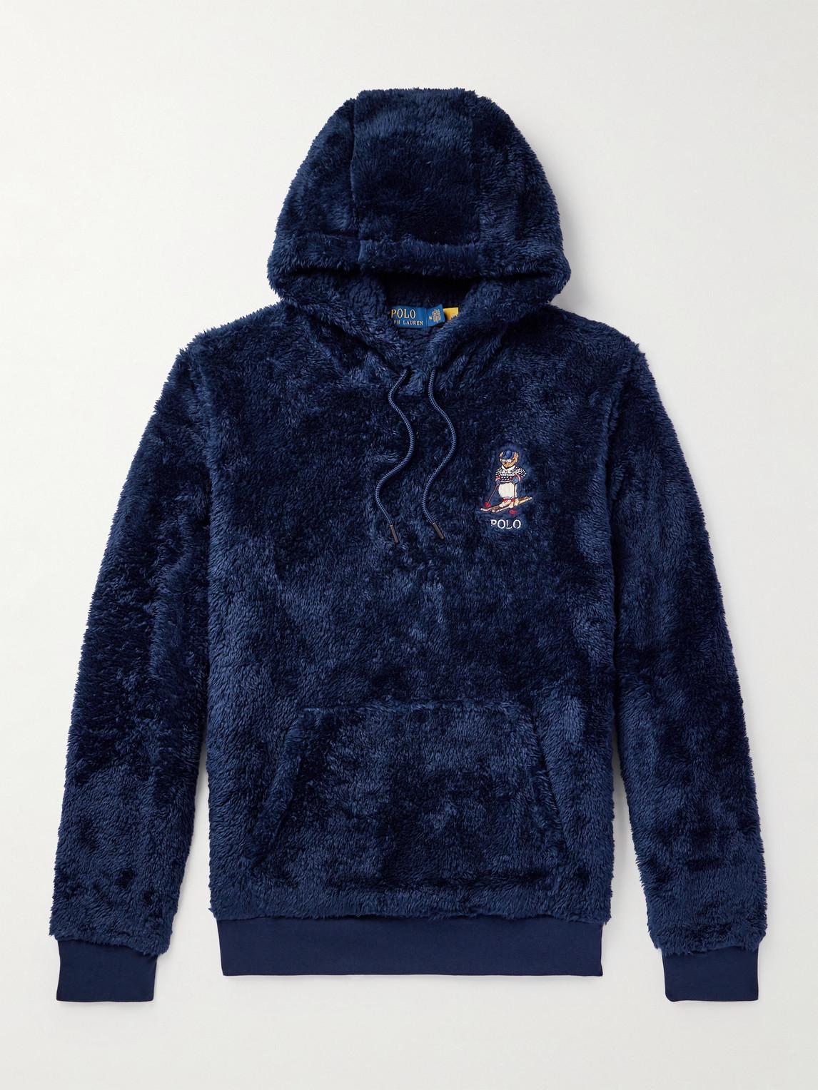 Polo ralph lauren store embroidered fleece pullover