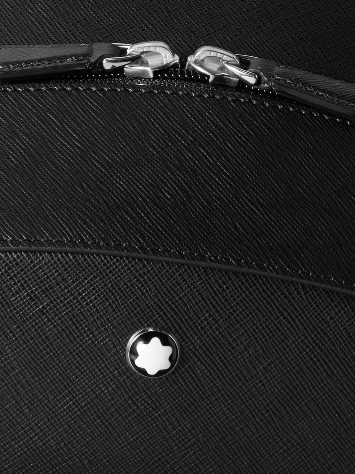 Montblanc Sartorial Large Cross grain Leather Backpack in Black for Men Lyst UK