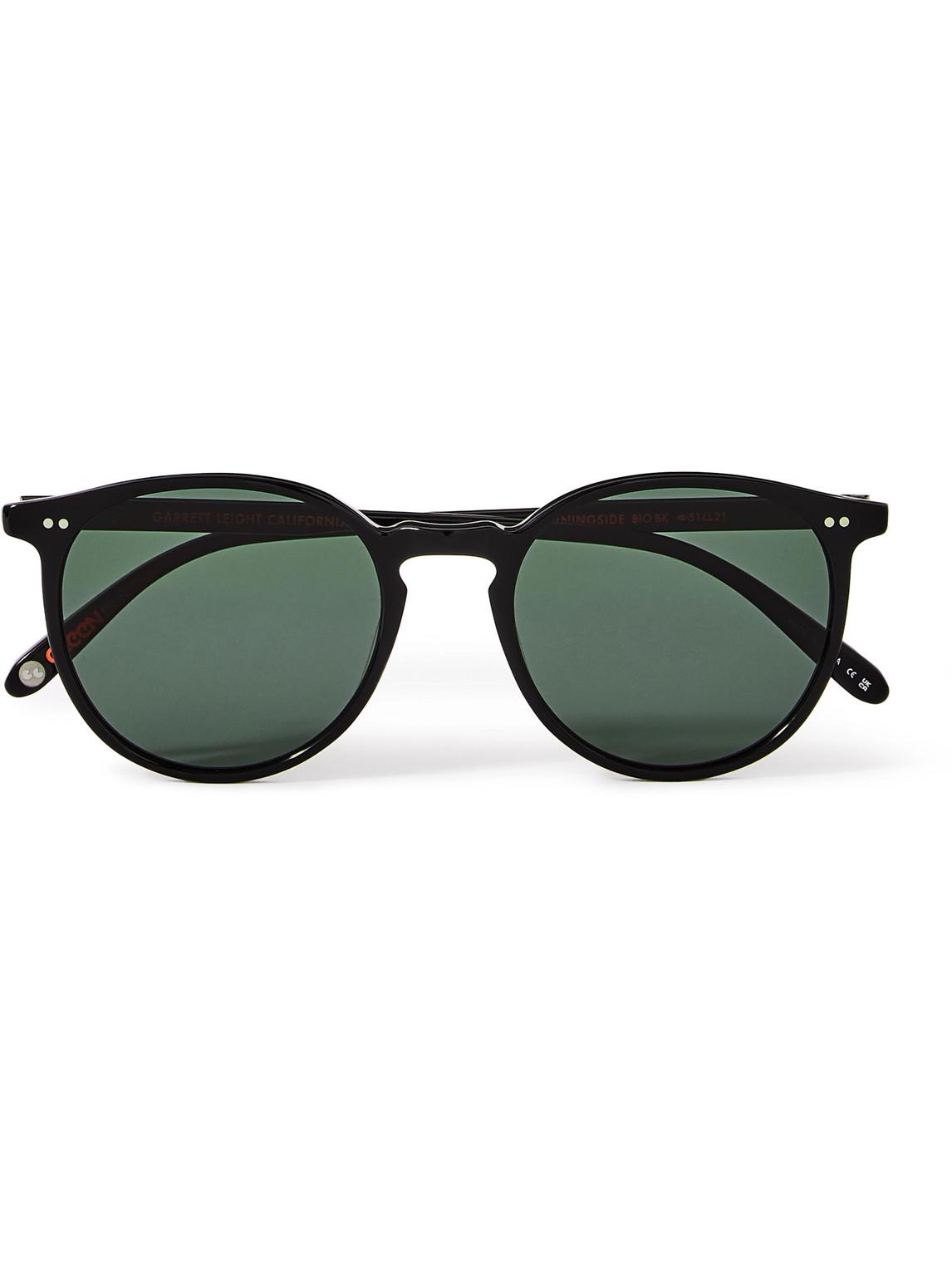 Garrett Leight Morningside Round-frame Acetate Sunglasses in Green for ...