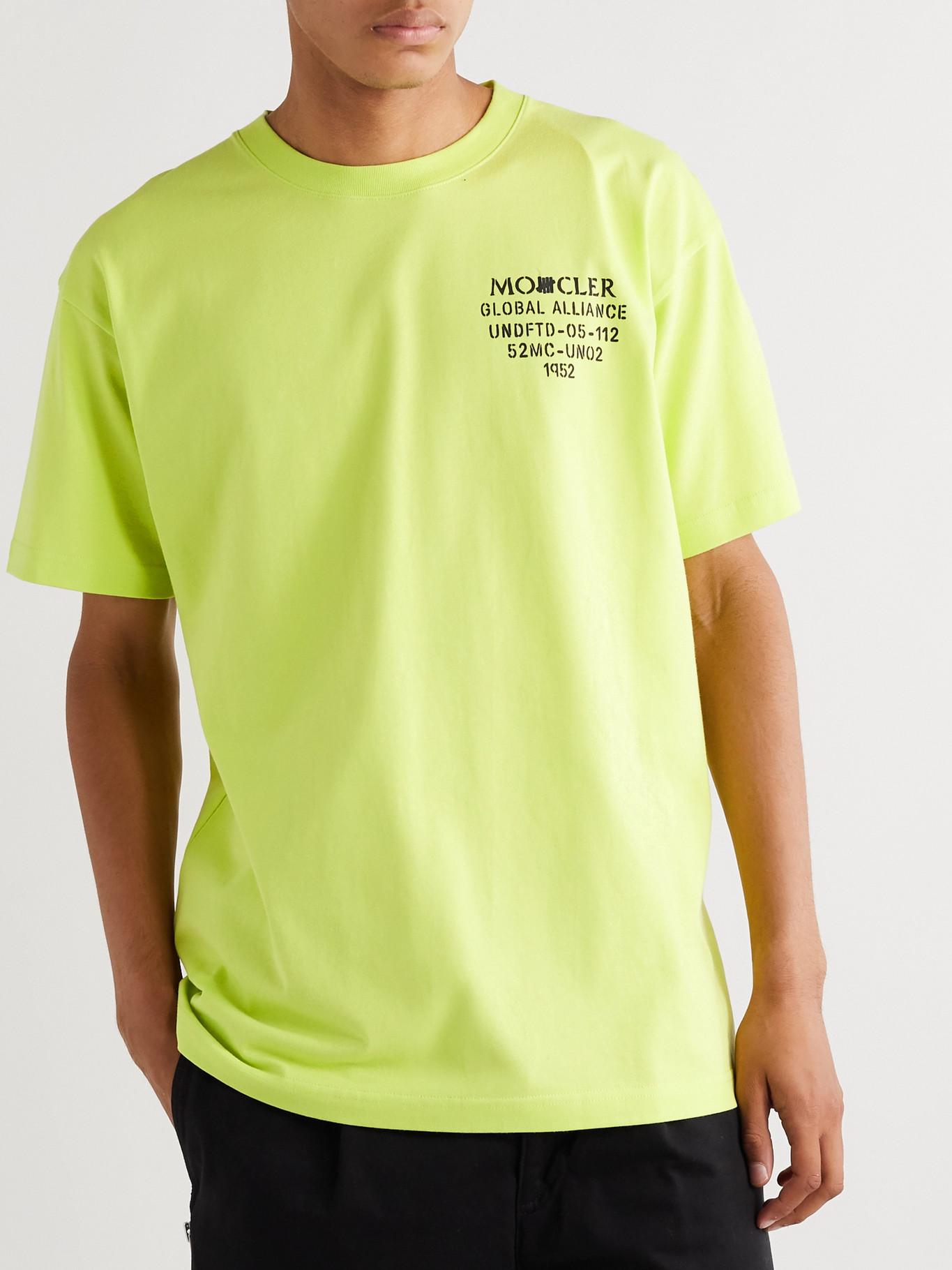 Moncler Genius Undefeated 2 Moncler 1952 Logo-print Cotton-jersey T-shirt  in Yellow for Men - Lyst