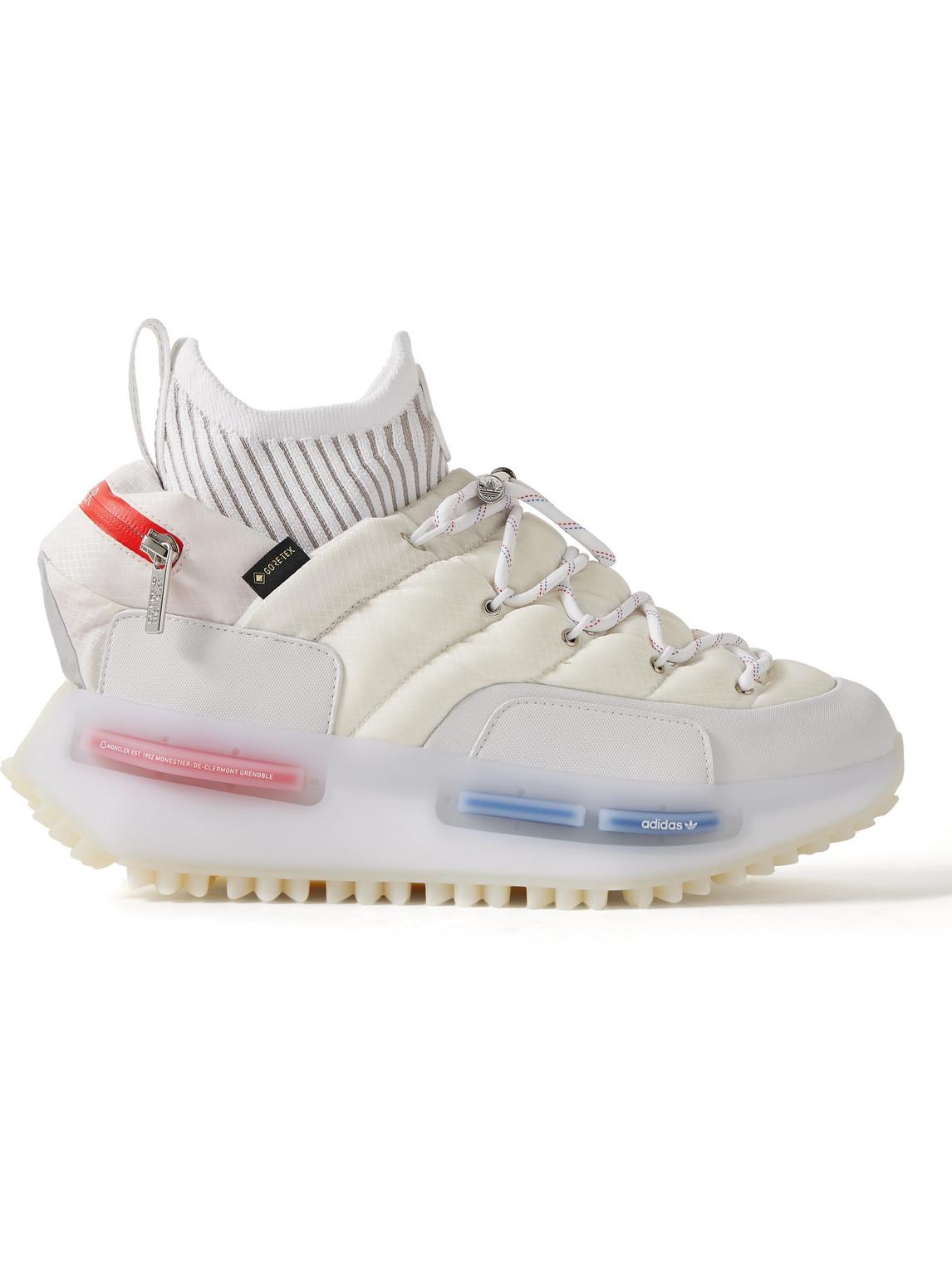Moncler Genius Adidas Originals Nmd Runner Stretch Jersey-trimmed Quilted  Gore-textm High-top Sneakers in White for Men | Lyst