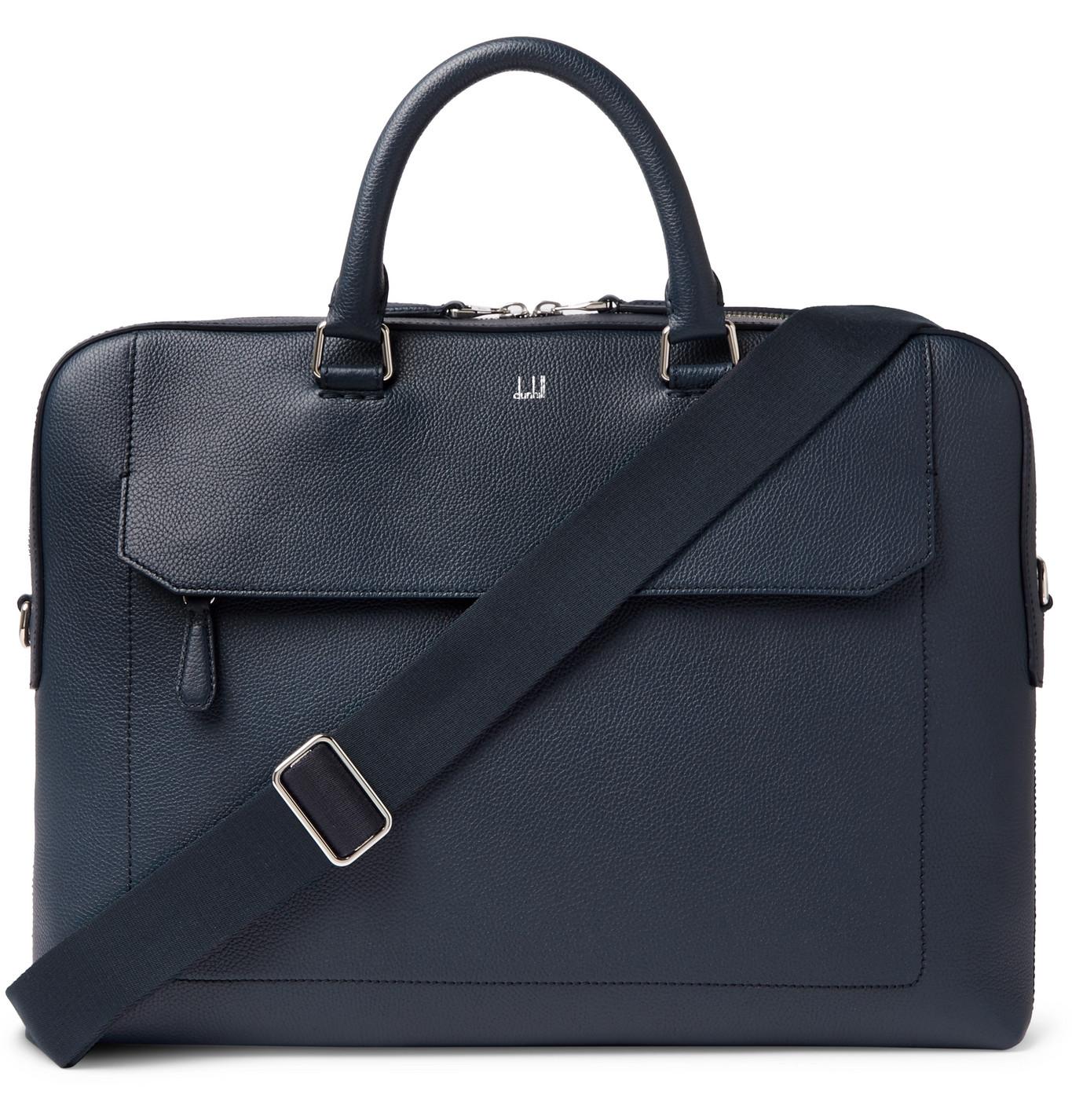 Dunhill Belgrave Full-grain Leather Briefcase in Blue for Men - Lyst