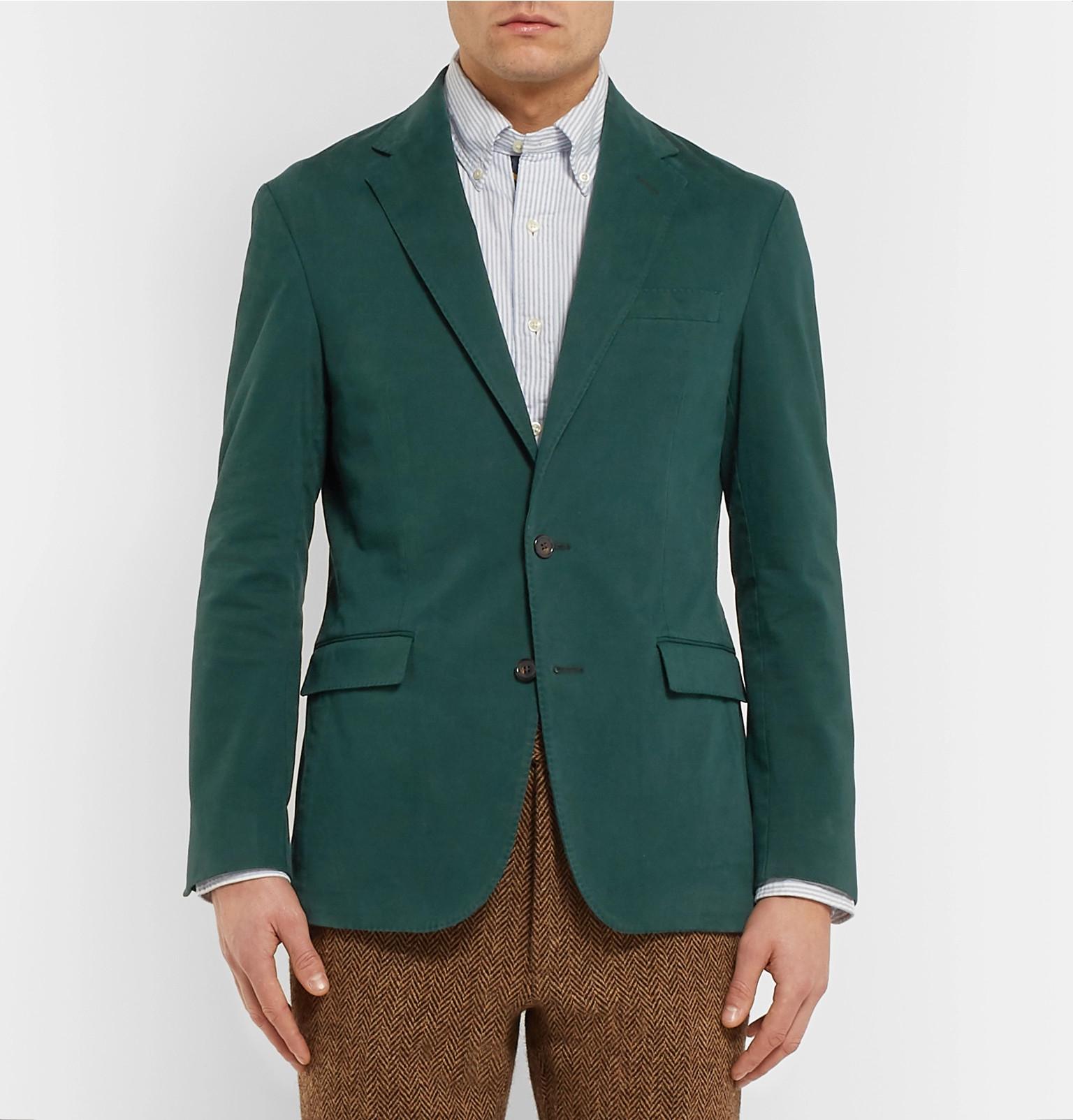 Polo Ralph Lauren Dark-green Slim-fit Unstructured Stretch-cotton Twill ...