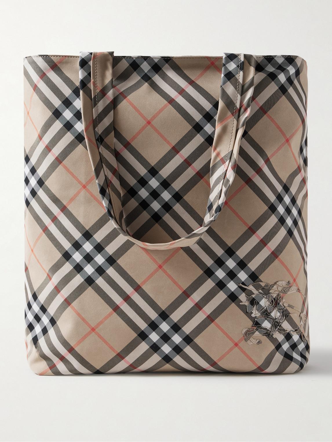 Burberry check tote sale