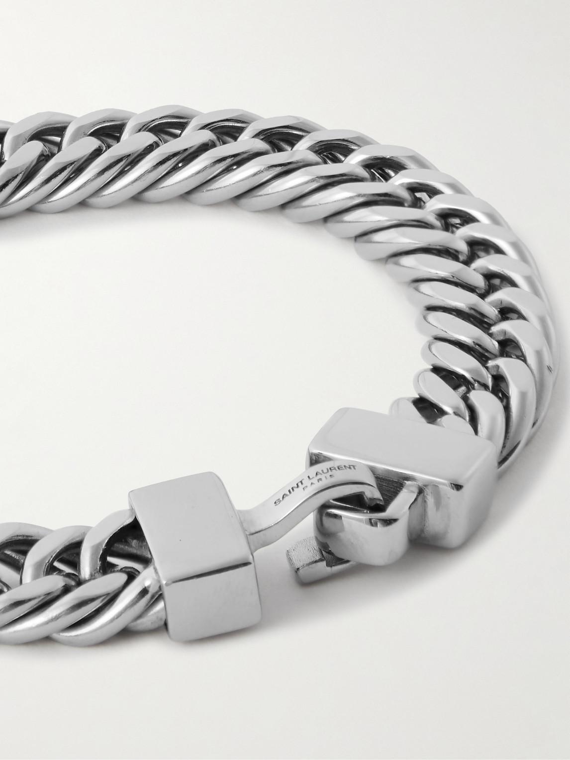 Saint Laurent Metal Curb Chain Bracelet Saint Laurent Curb Chain Metal  Bracelet In Metallic For Men Lyst UK