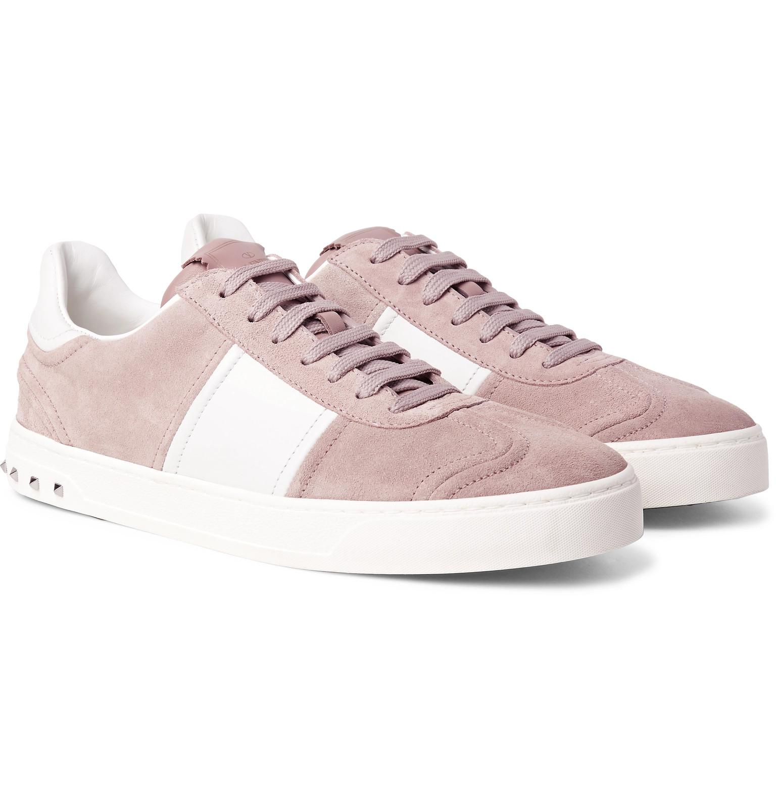 valentino fly crew leather trainers