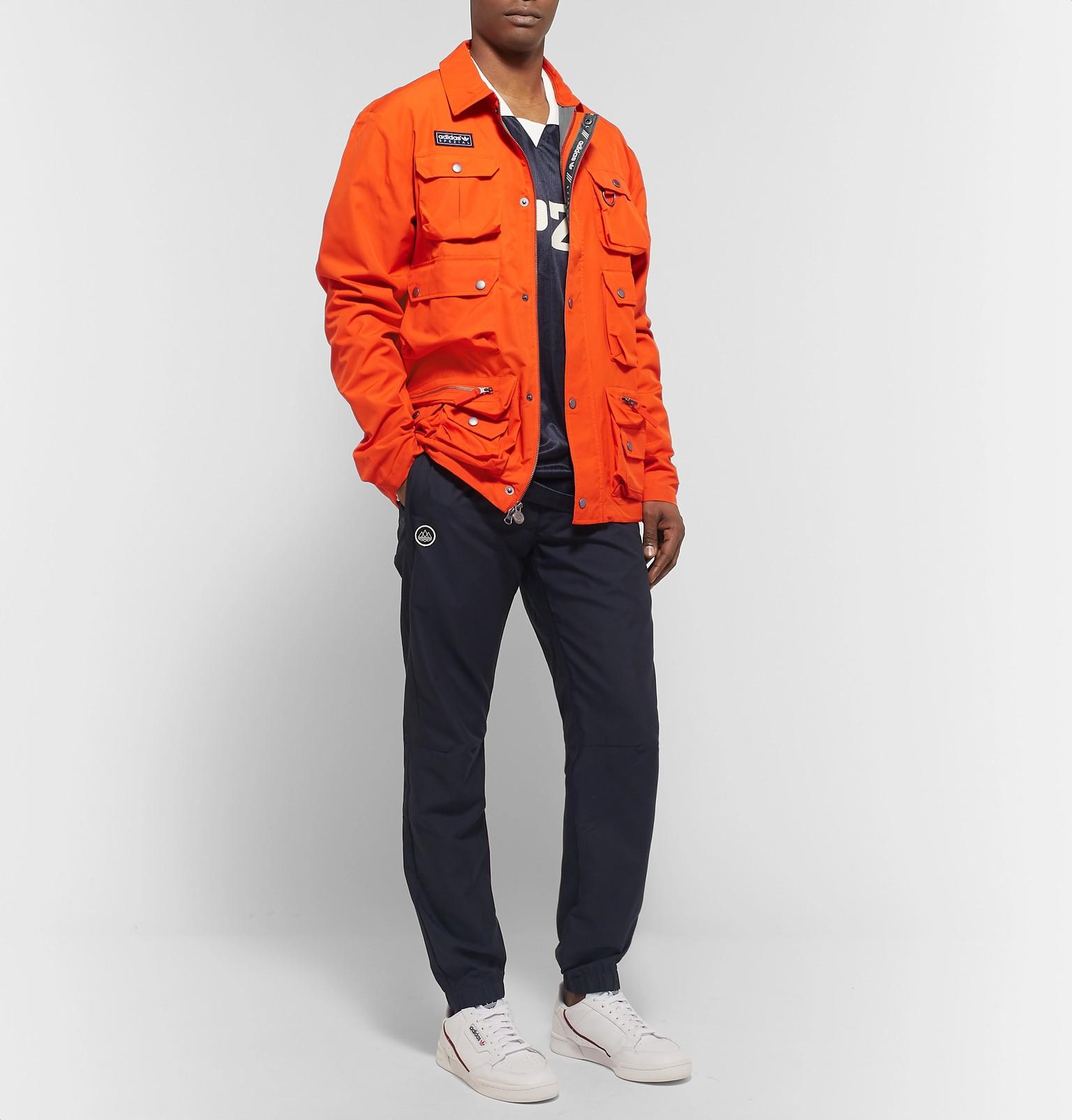 orange adidas spezial jacket