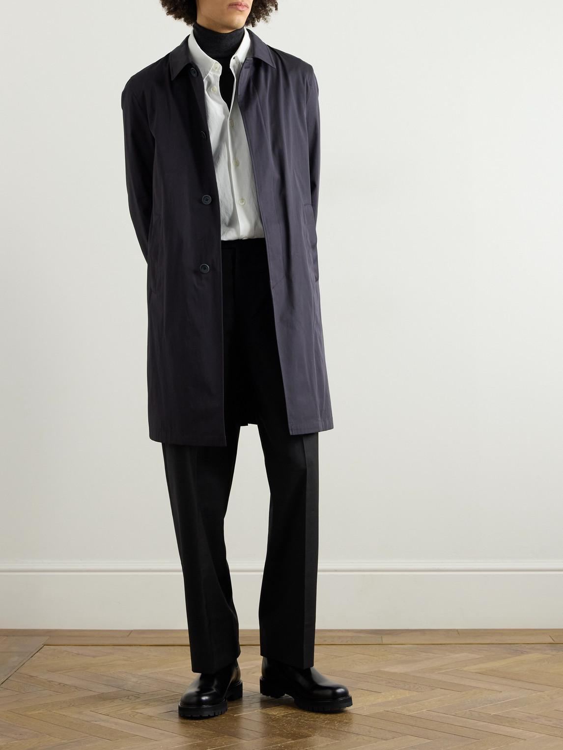 Herno Cotton-Canvas Car Coat in Blue for Men Lyst UK