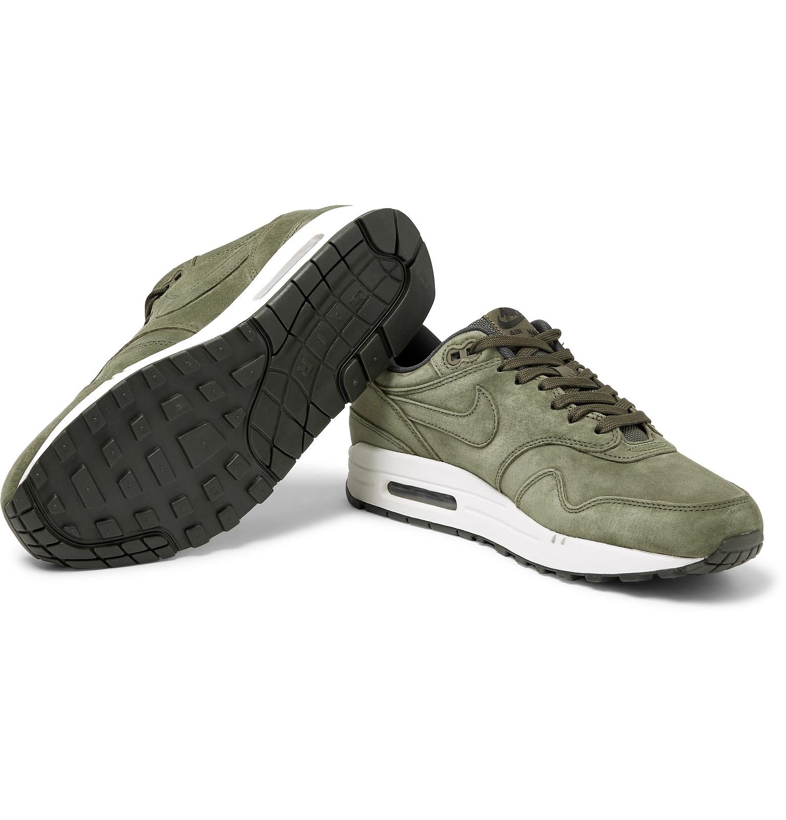 Green suede hotsell air max