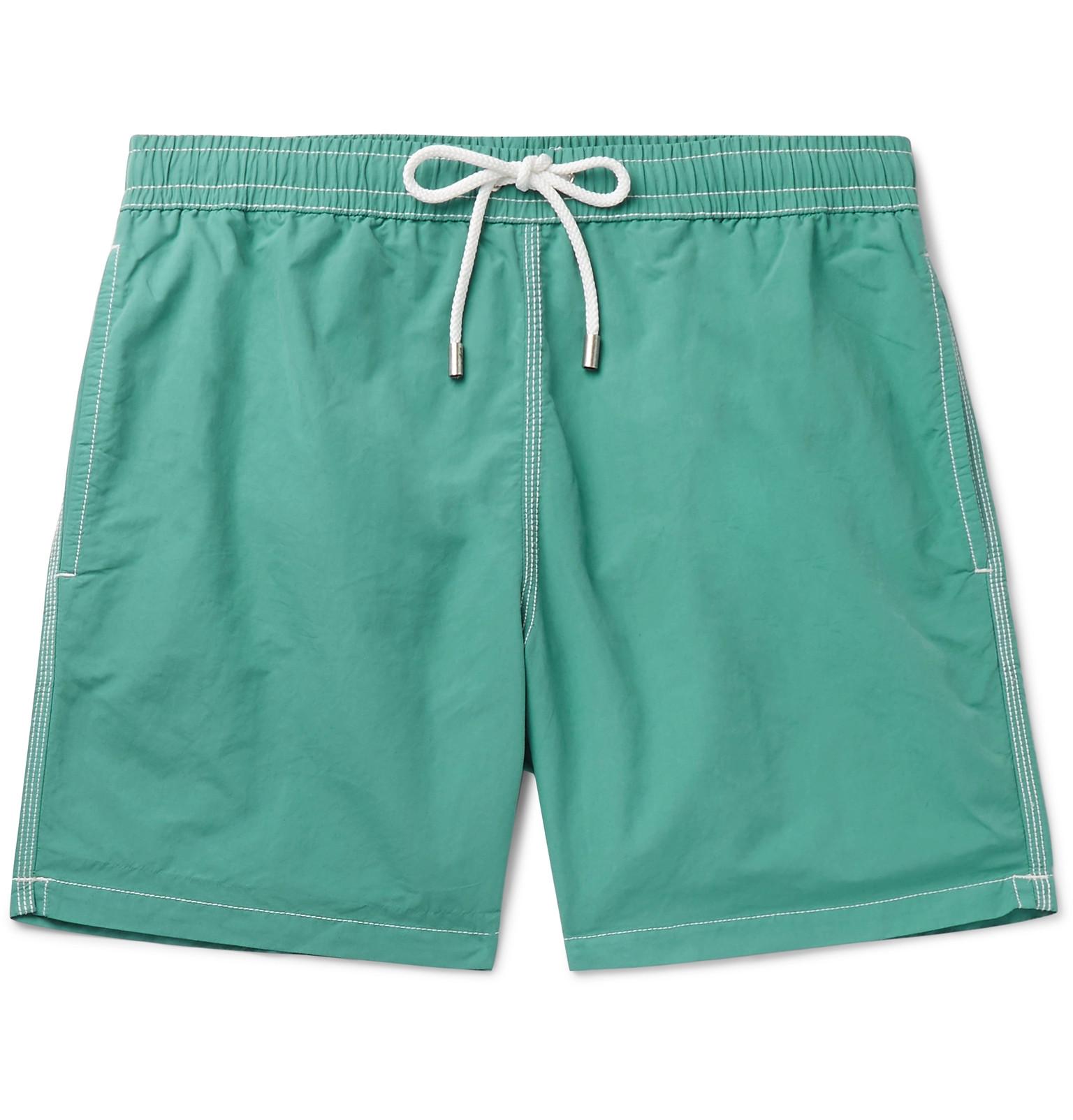 Hartford Cotton Mid-length Swim Shorts in Green for Men - Lyst