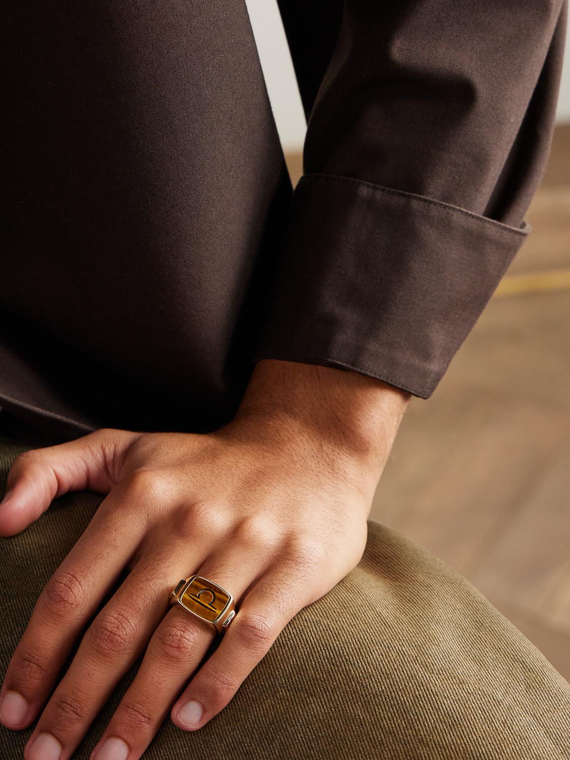 John Hardy Tiger S Eye Signet Ring in Black for Men Lyst UK