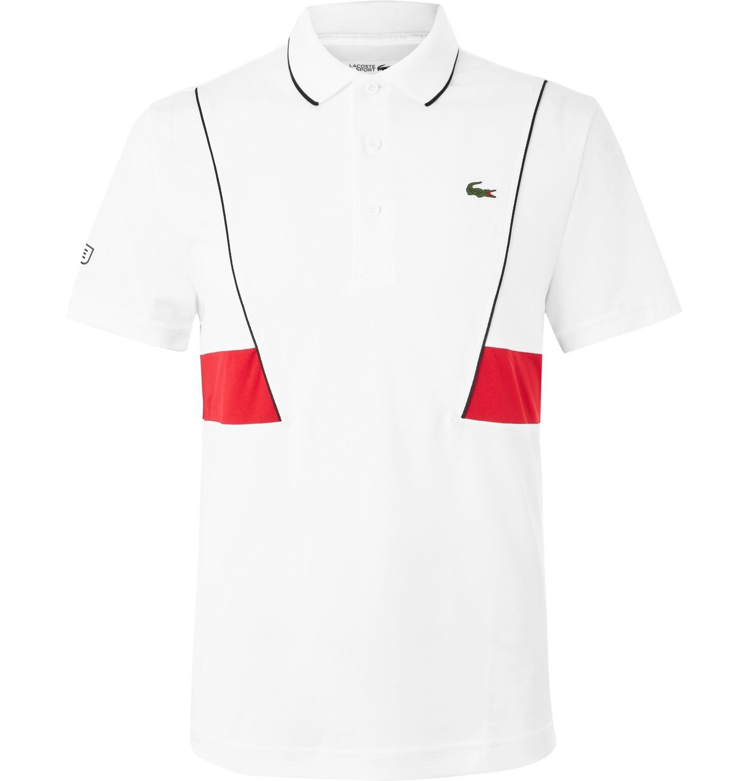 Lacoste Sport Synthetic Novak Djokovic Piqué Tennis Polo Shirt in White for  Men | Lyst