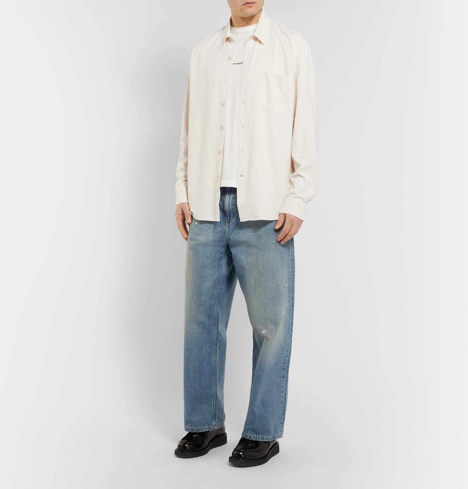 Our Legacy Raw Silk Shirt in White for Men - Lyst