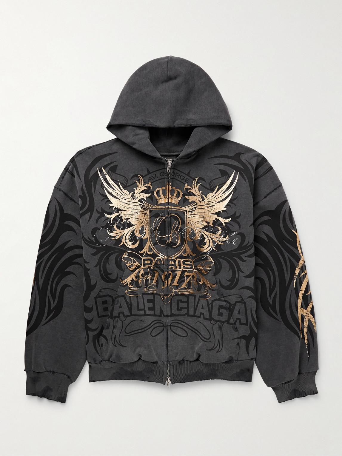 Balenciaga Tacky Zip-Up Hoodie Regular Fit for Men | Lyst UK