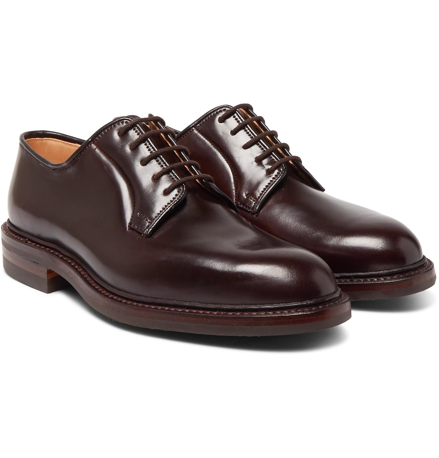 Lyst Cleverley Archie Cordovan Leather Derby Lyst Cleverley Archie Cordovan Leather Derby