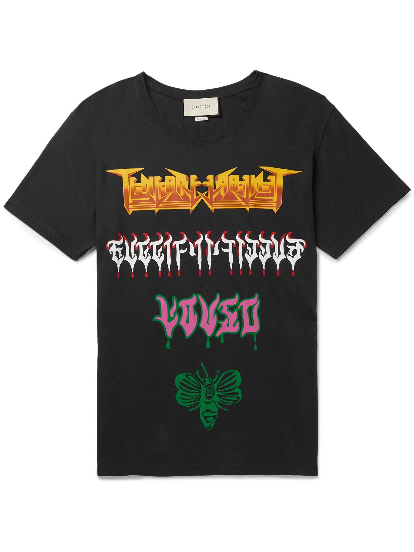 gucci metal print t shirt