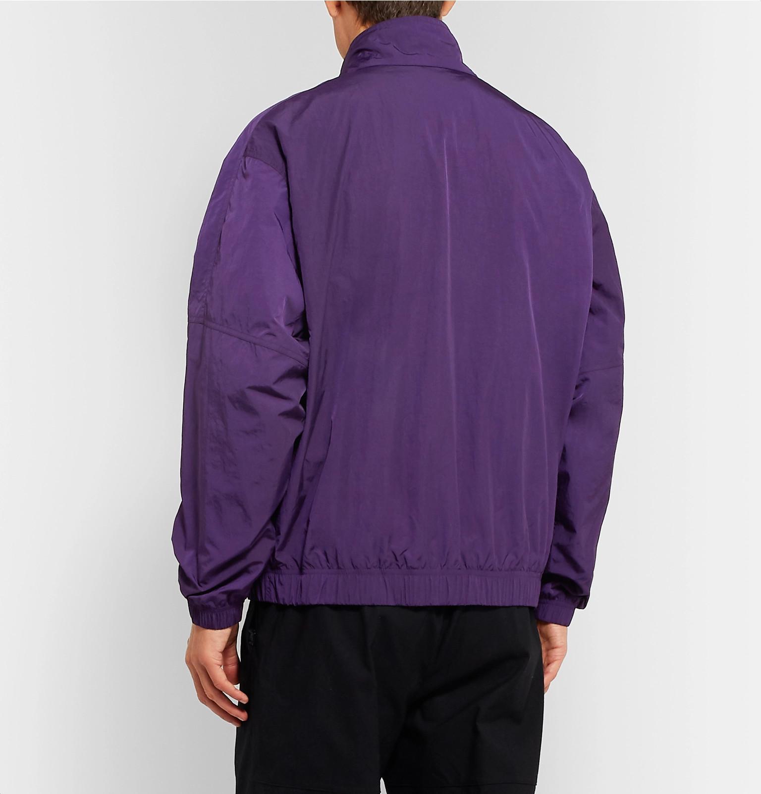 nike track jacket purple