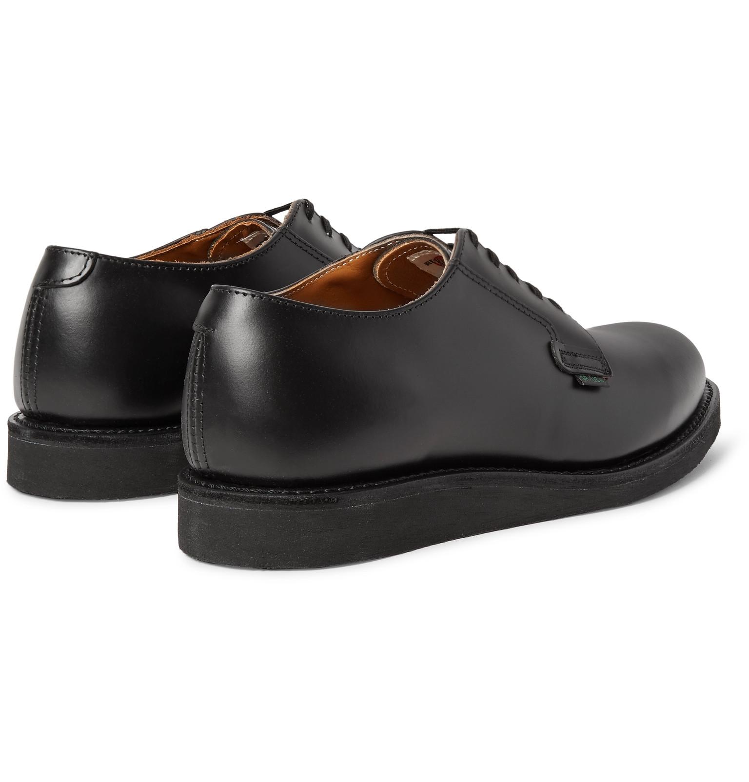 Red Wing Postman Leather Derby Shoes in Black for Men - Lyst