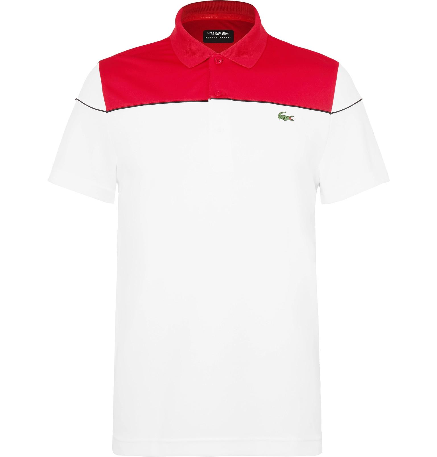 Lacoste Sport Synthetic Novak Djokovic Piqué Tennis Polo Shirt in White for  Men | Lyst