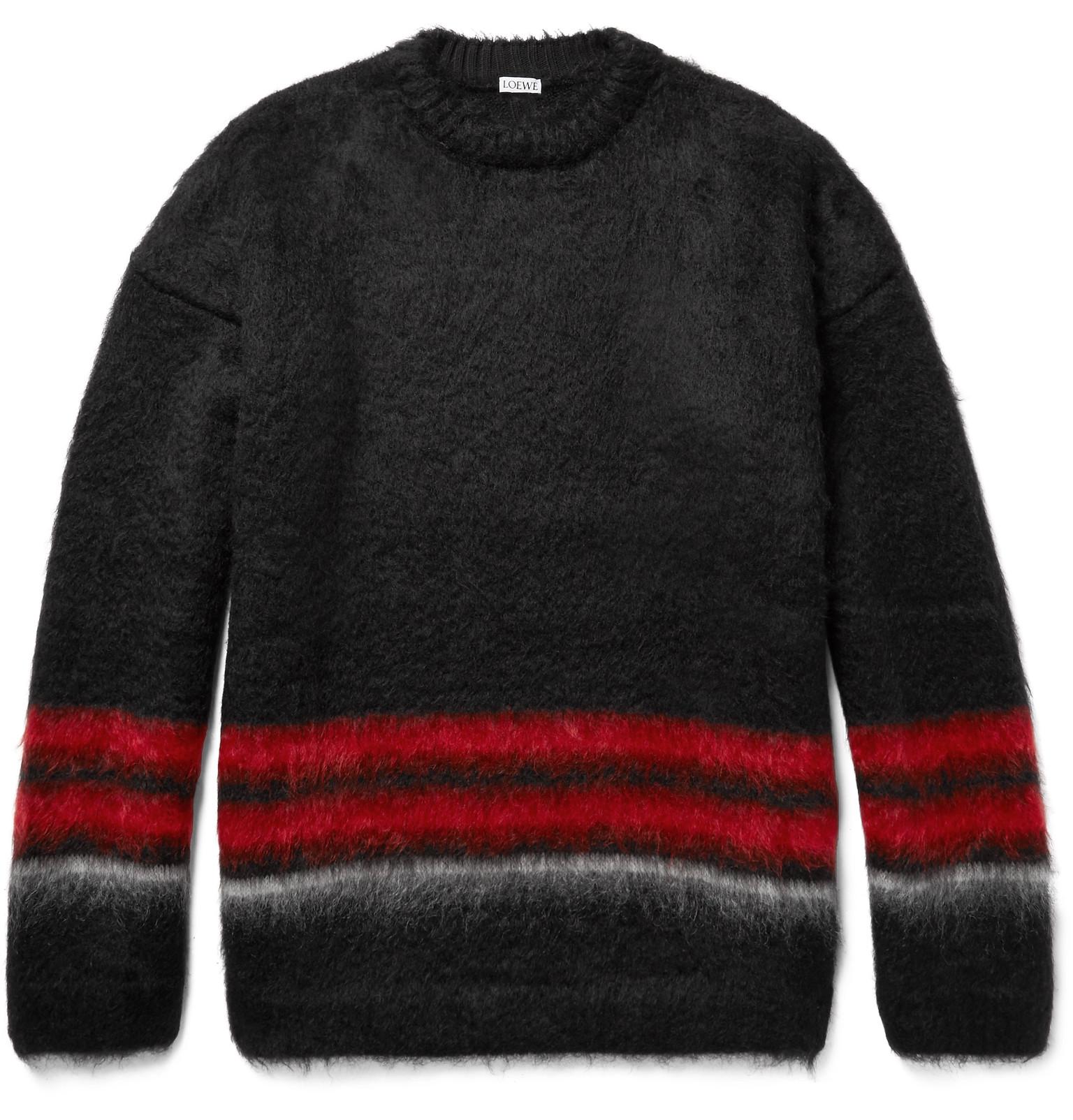 mens black mohair jumper
