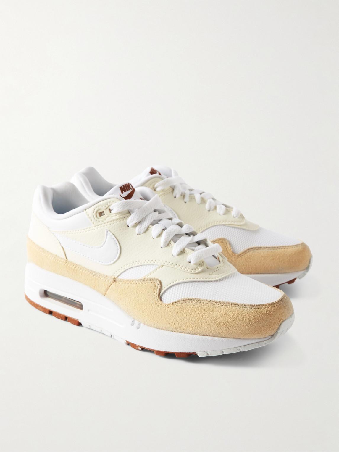Nike Air Max 1 Sc Suede Mesh And Leather Sneakers in White for Men Lyst UK