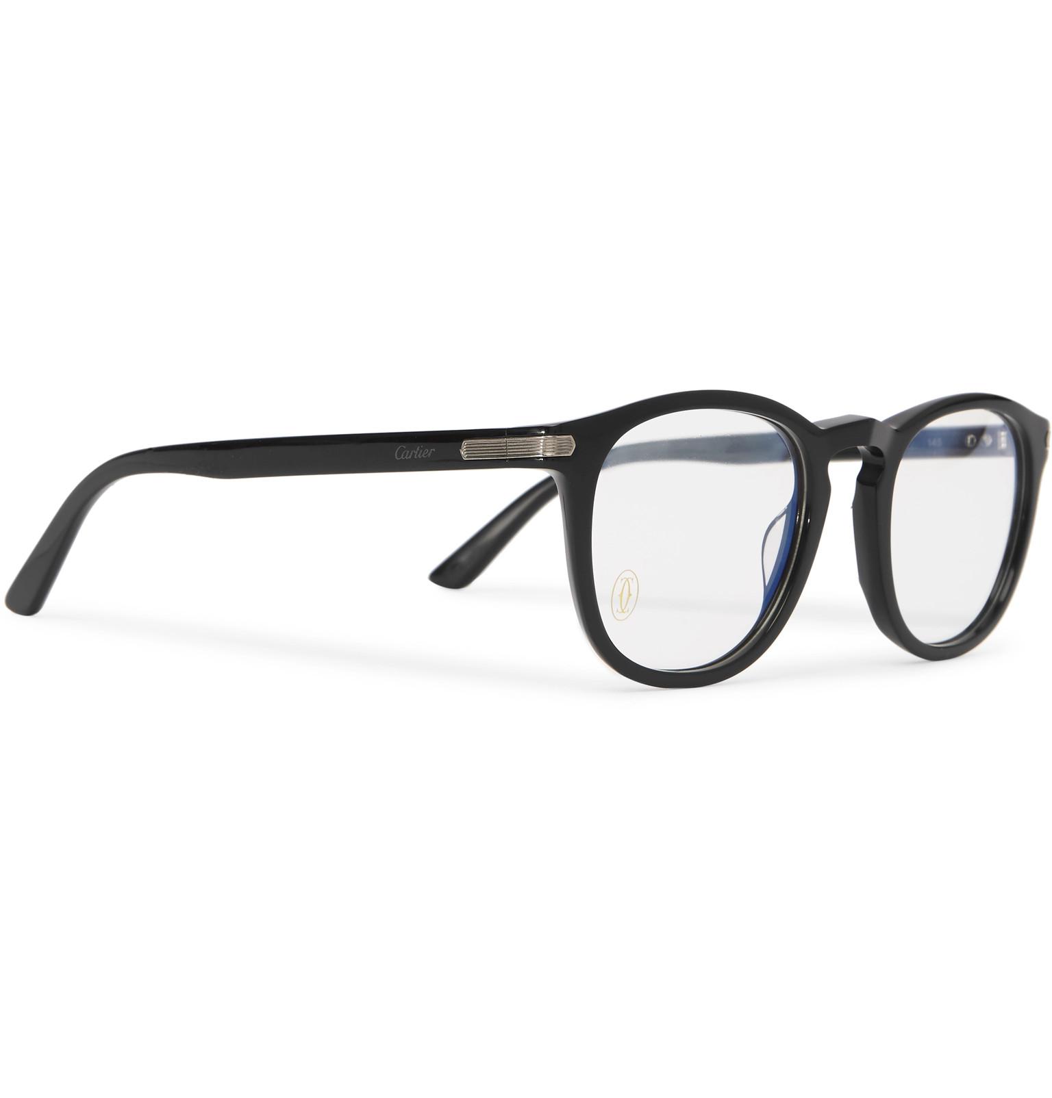 Cartier Squareframe Acetate Optical Glasses in Black for Men Lyst