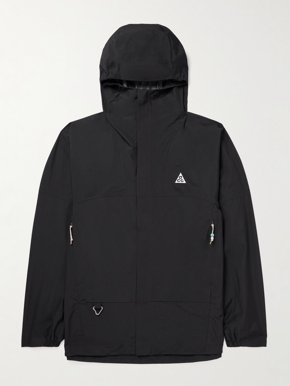 Nike Acg Cascade Rains Storm-fit Hooded Jacket in Black for Men | Lyst UK