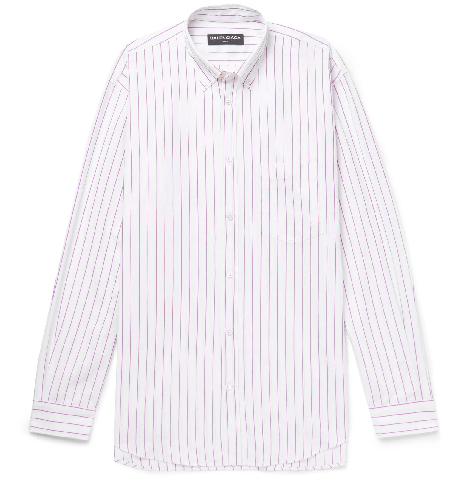 white balenciaga button down