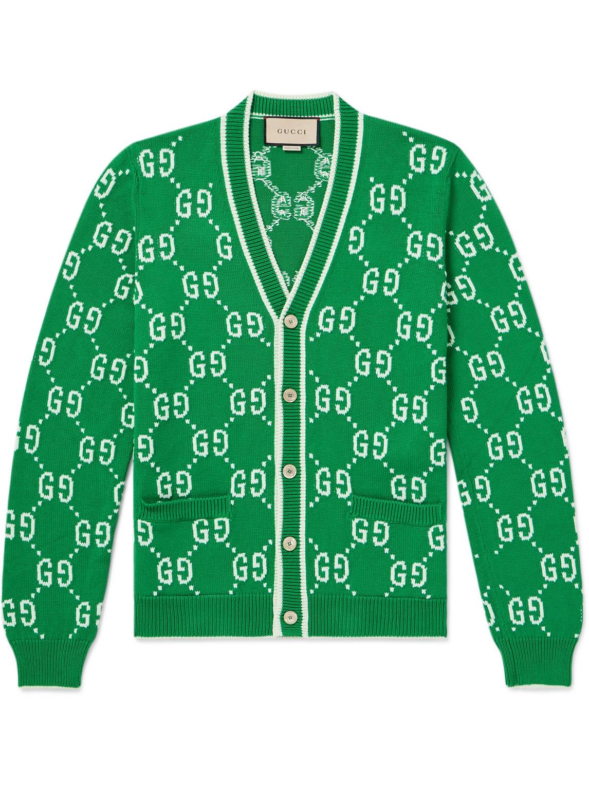【送料&関税込】Gucci Cardigan With Intarsia 814990_XKEKJ_4144_001_100_0000