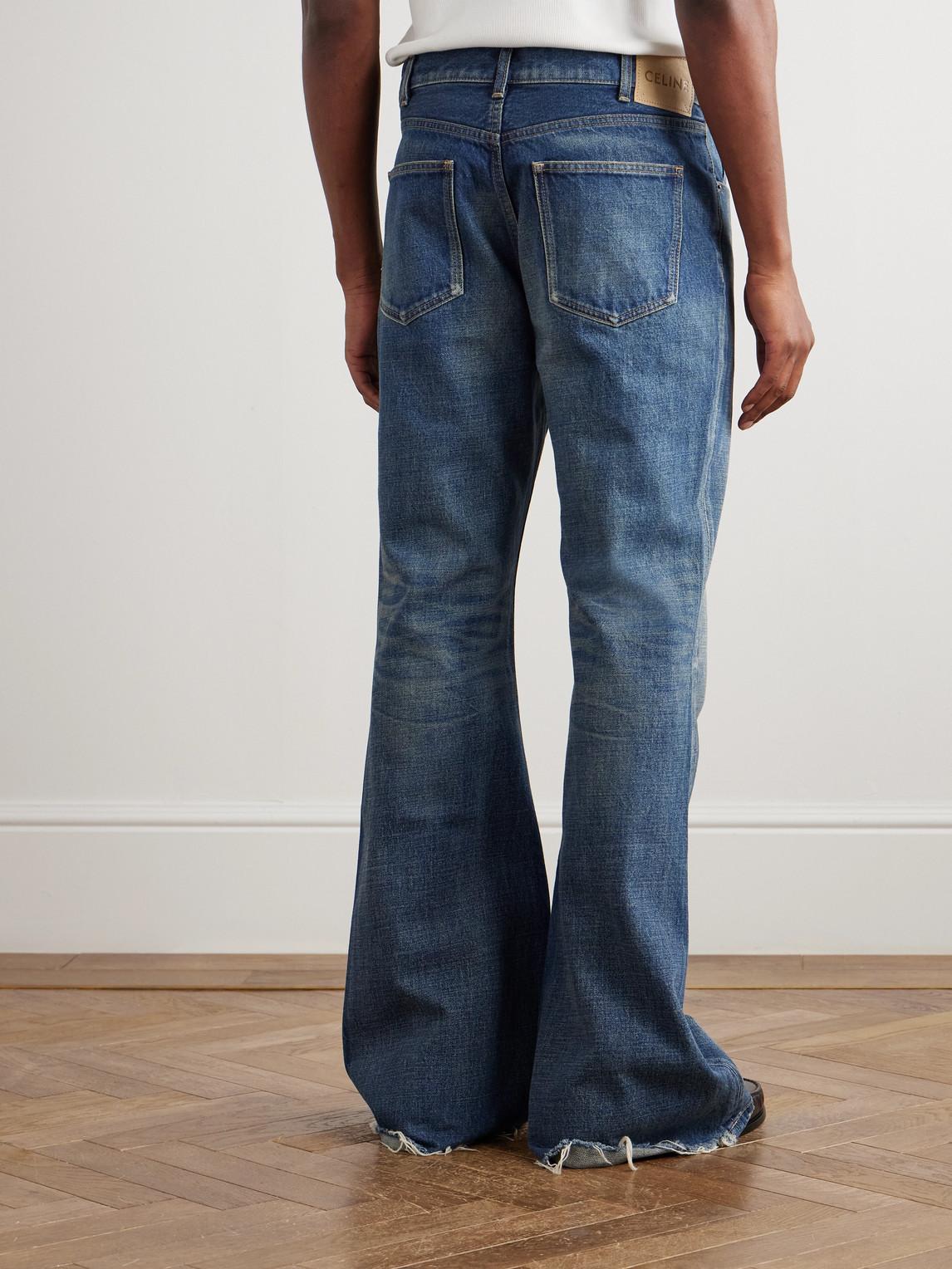 Celine Marco Flared Frayed Jeans in Blue for Men | Lyst UK