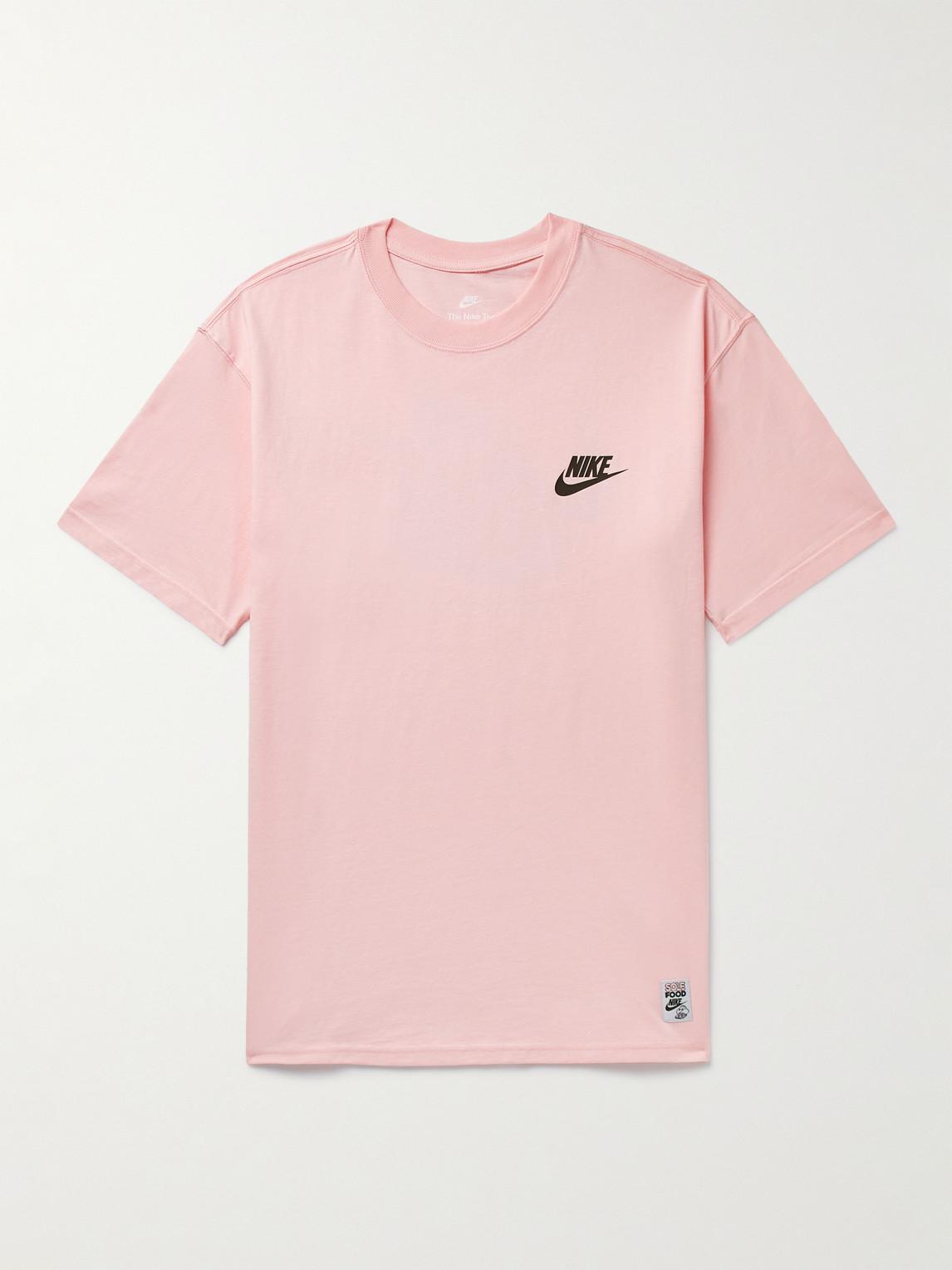 Nike Sportswear Sole Food Logoprint Cottonjersey Tshirt in Pink for