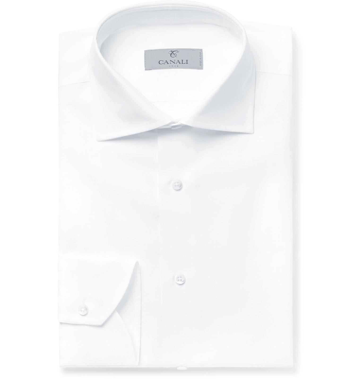 white cutaway shirt