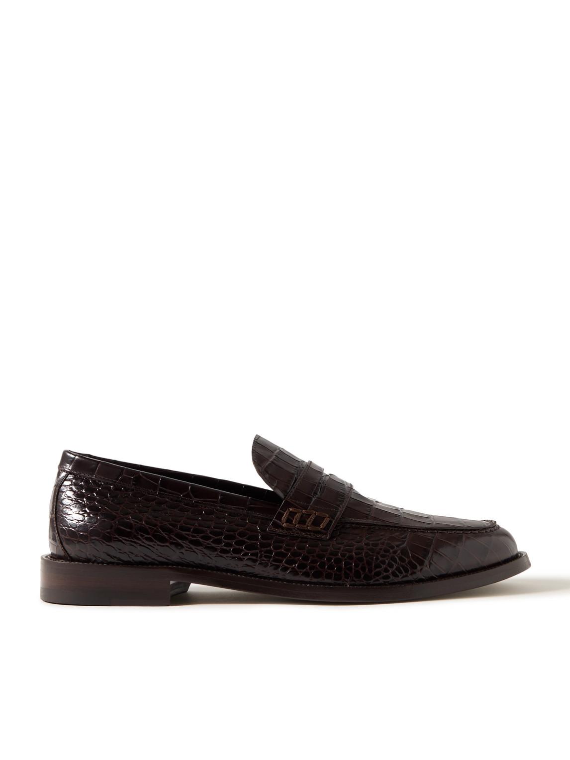 Eloise | Croc Effect Loafers main image 0