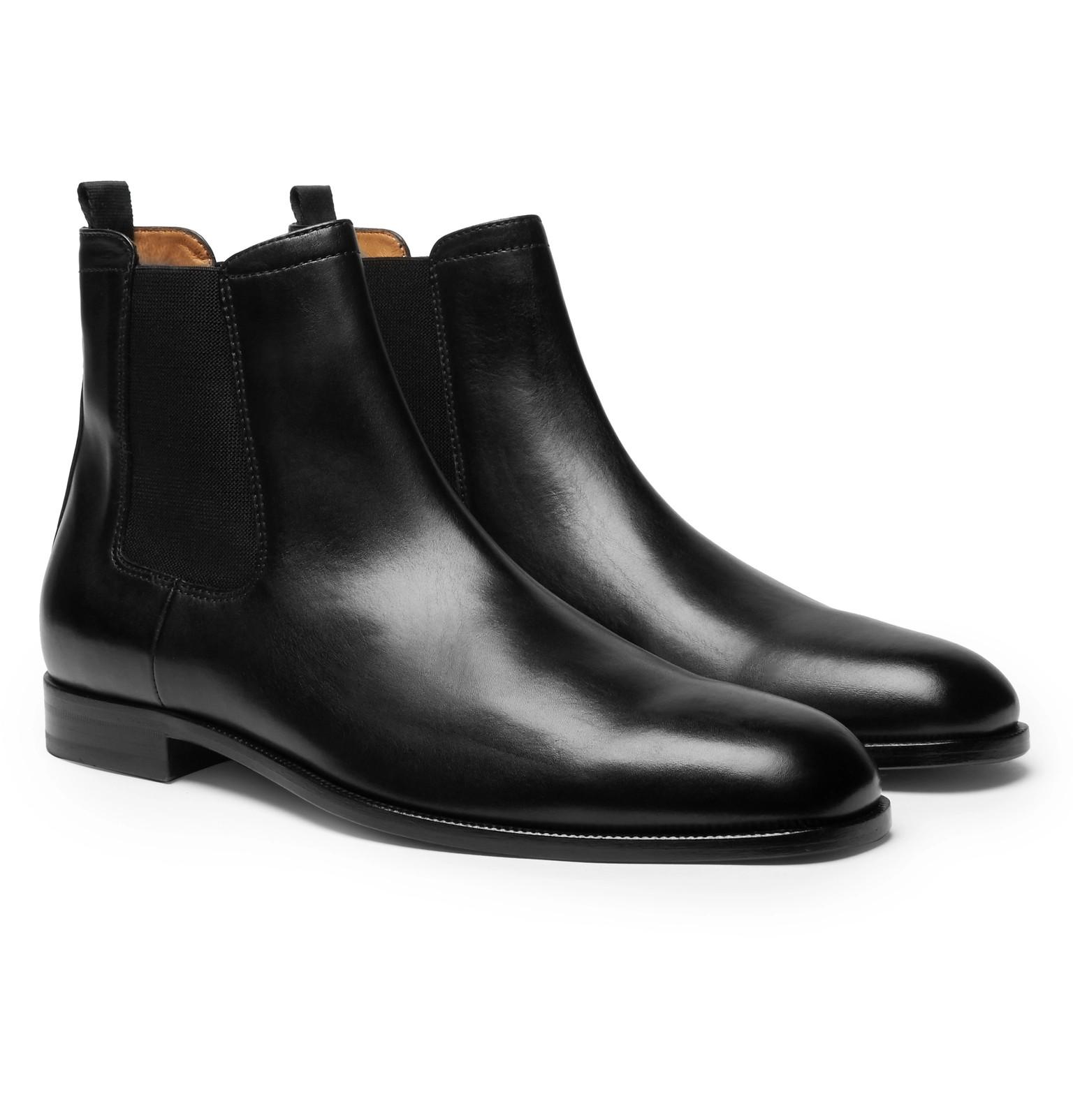 BOSS by HUGO BOSS Cardiff Leather Chelsea Boots in Black for Men | Lyst  Canada