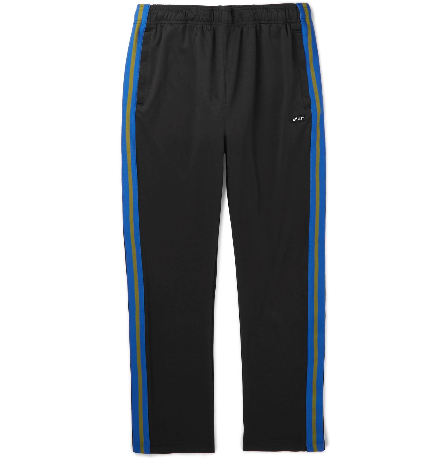 stussy side stripe track pants